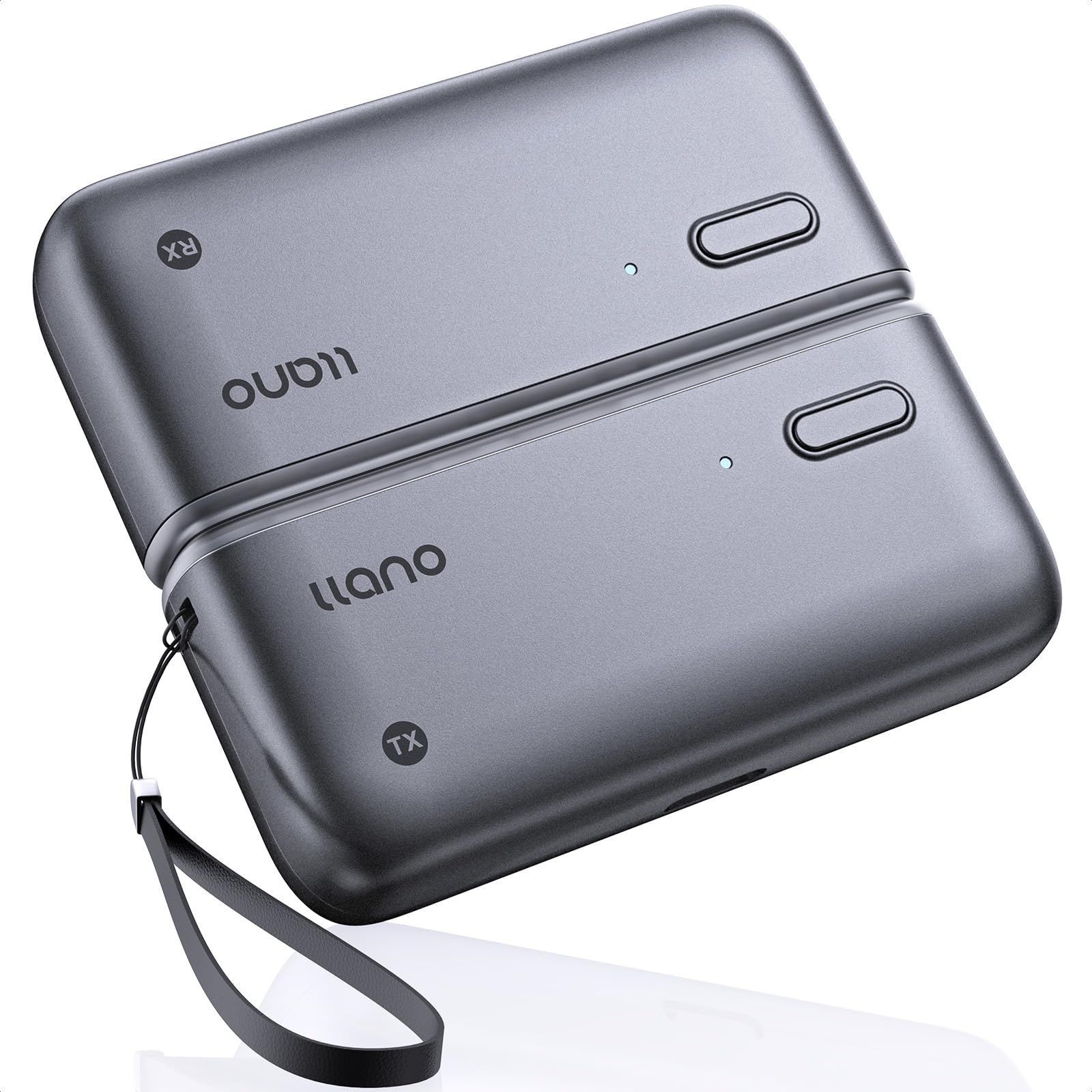 【数量限定】llano ワイヤレスhdmi 無線 送受信機セット 最大50m無線伝送 日本技適認証取得 1080P/2.4G/5G超低遅延 音画同期 ミラー＆拡張モード搭載 Type-C充電対応 WIFI&設定不要 Type-Cスマートフォン/テレビ/PC/M