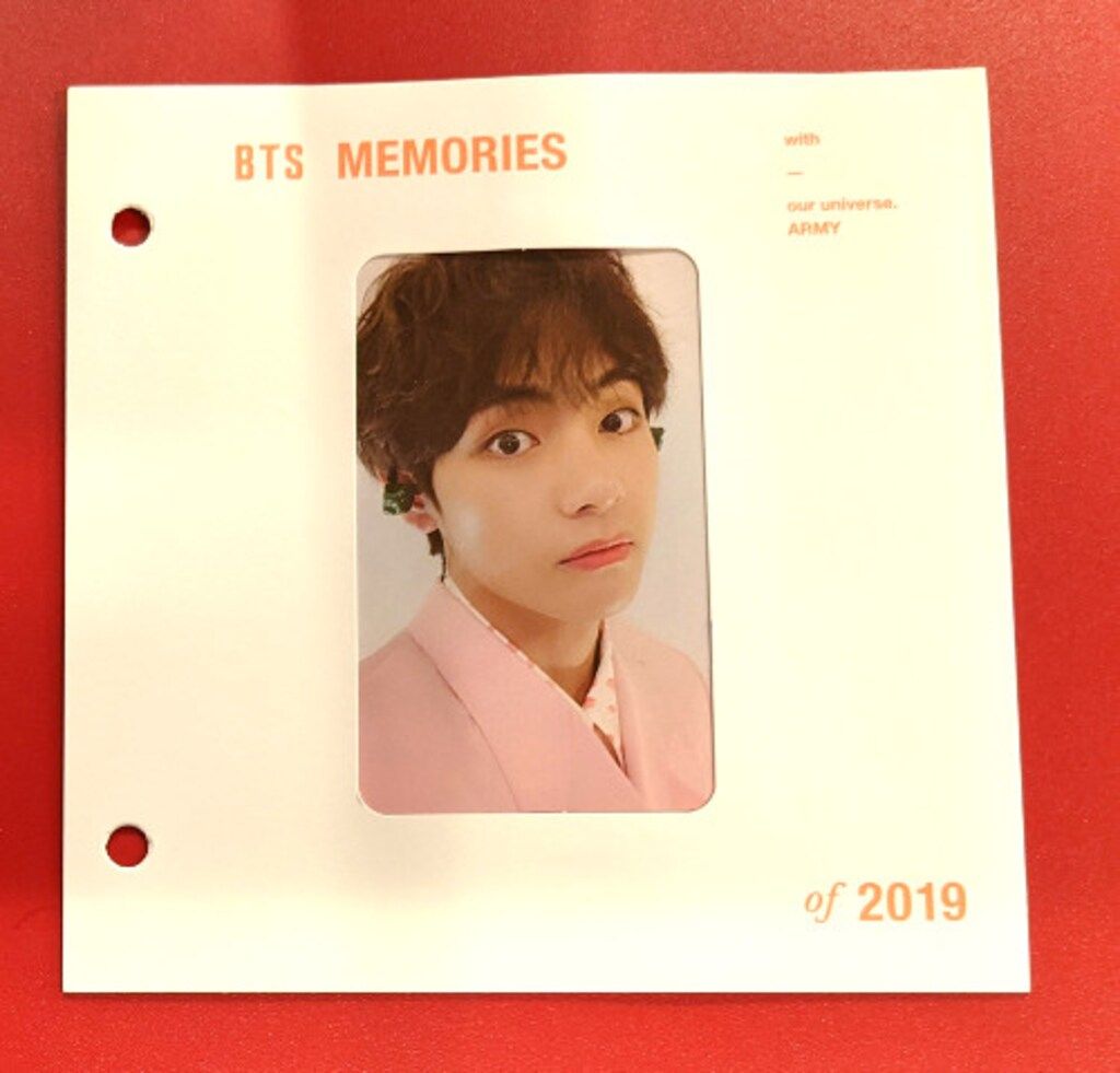 BTS MEMORIES OF 2019 V 台紙付トレーディングカード