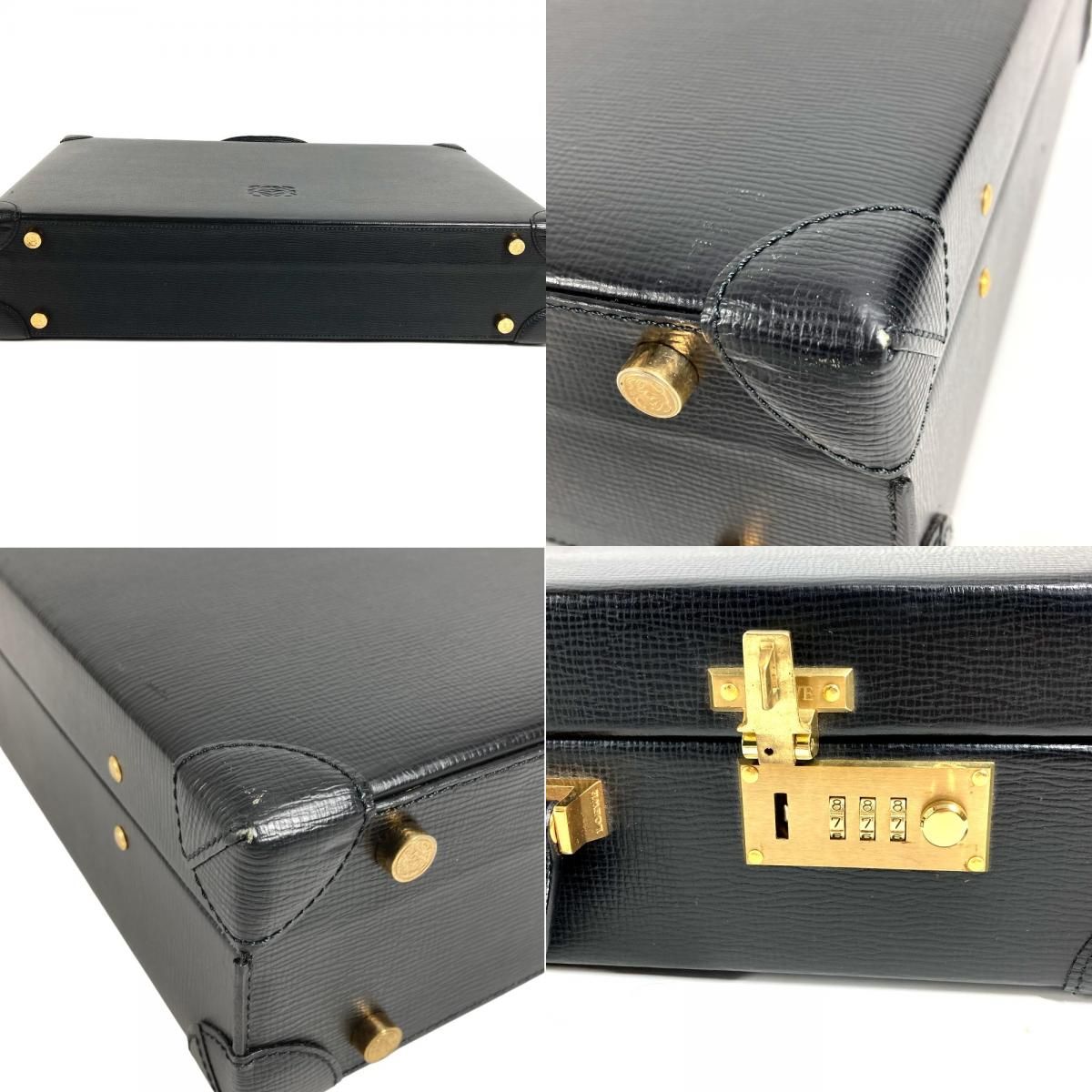 LOEWE ロエベ ハンドバッグ ロゴ アナグラム アタッシュケース レザー
