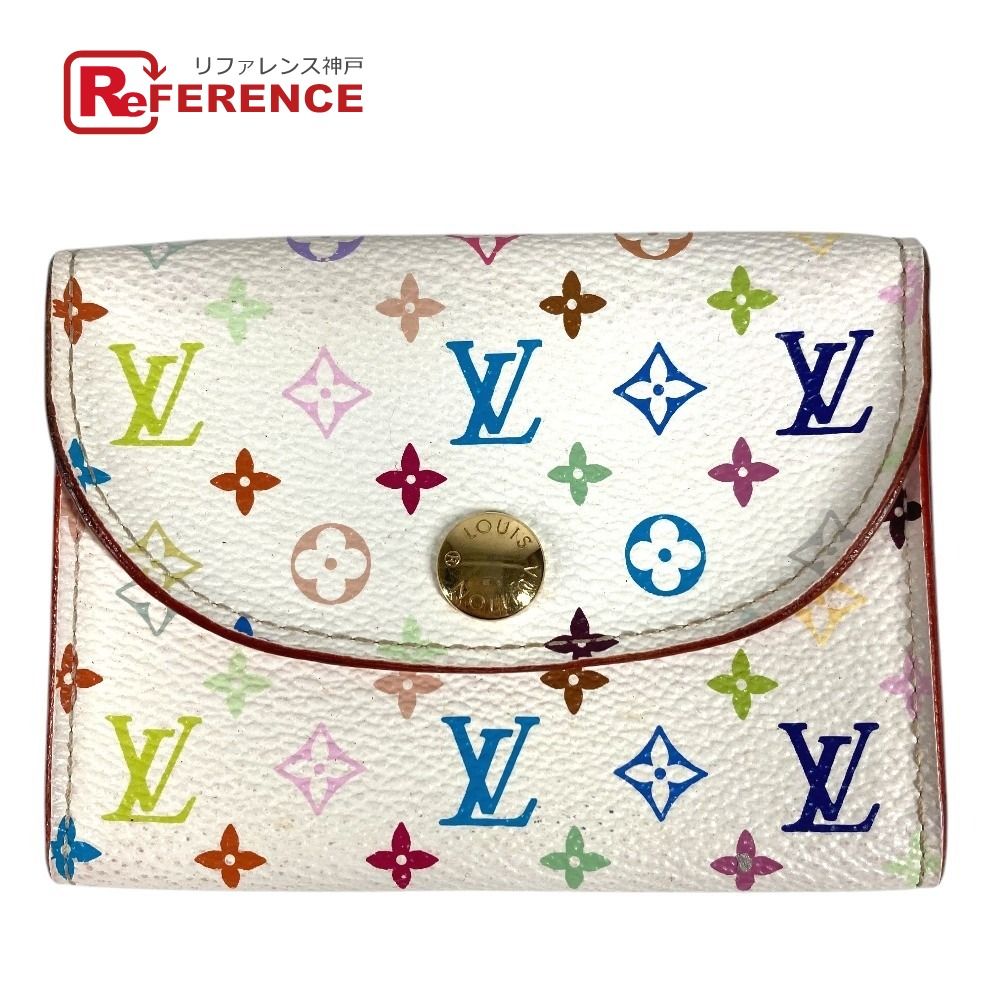 LOUIS VUITTON ルイヴィトン カードケース アンヴェロップカルトドゥヴィジット M66560 モノグラムマルチカラーキャンバス ブロン ホワイト