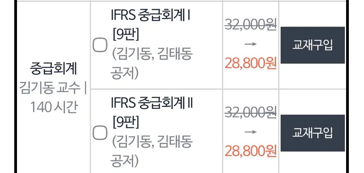 김기동 中級會計 1 2