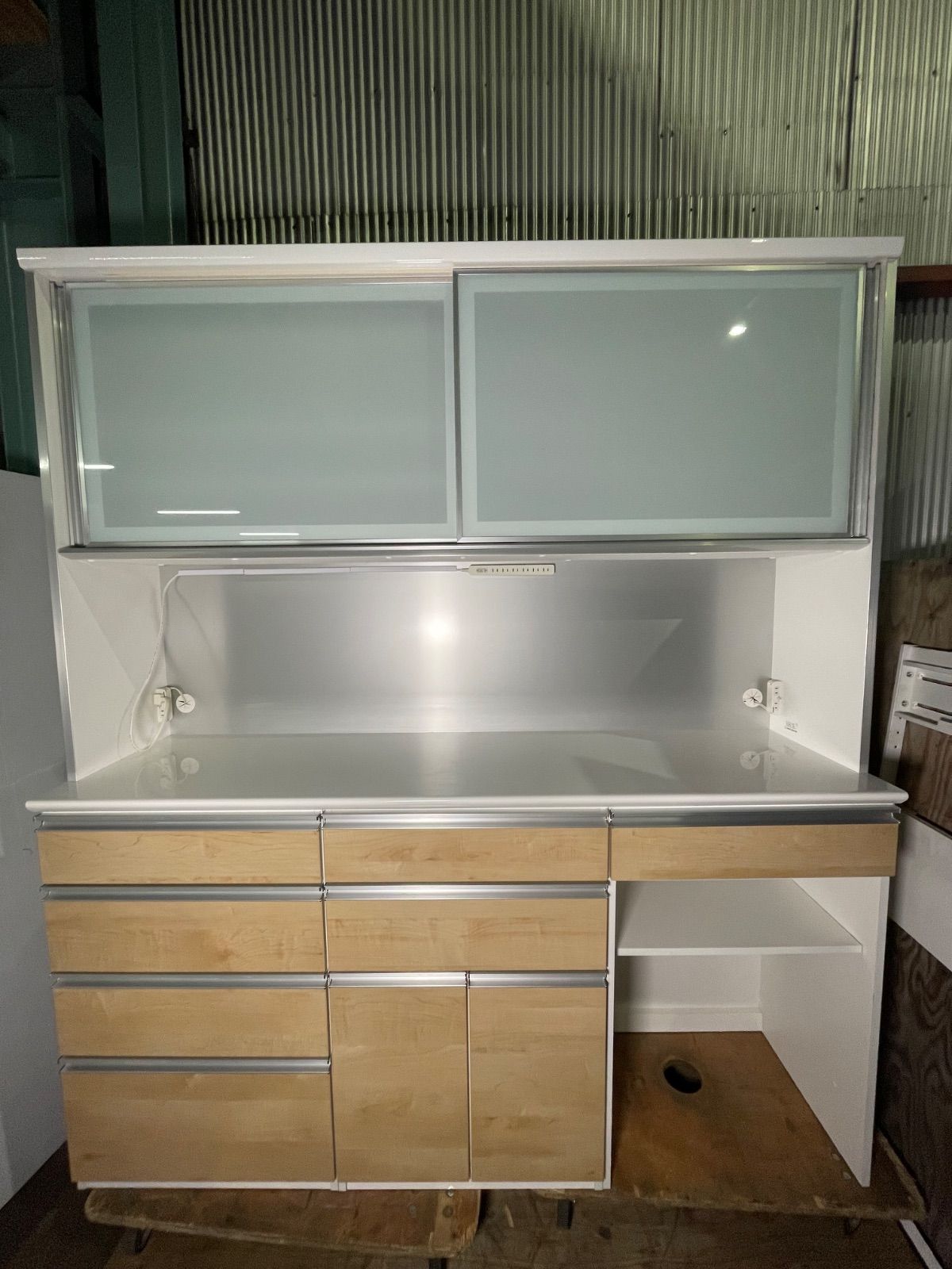 2022年製 古賀家具 キッチンボード レンジボード 横幅180