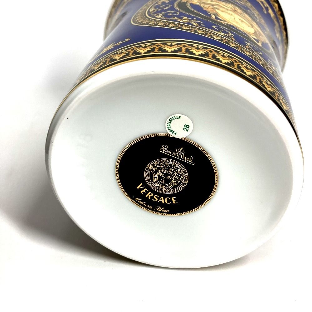 VERSACE ヴェルサーチ 花瓶 フラワーベース 陶器 ホワイト - メルカリ