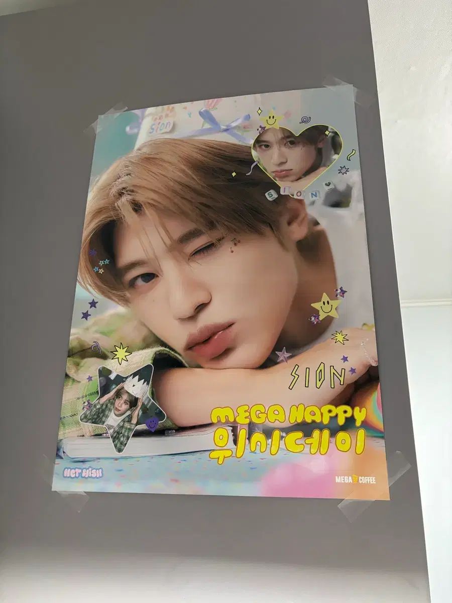 NCT(エヌシーティー) WISH シオン MEGA COFFEE ポスター
