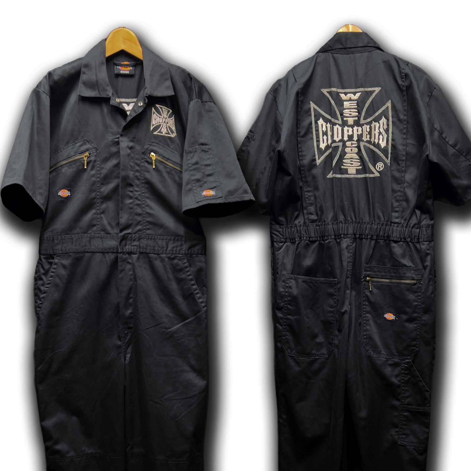 Dickies × WEST COAST CHOPPERS アイアンクロス 刺繍オールインワン