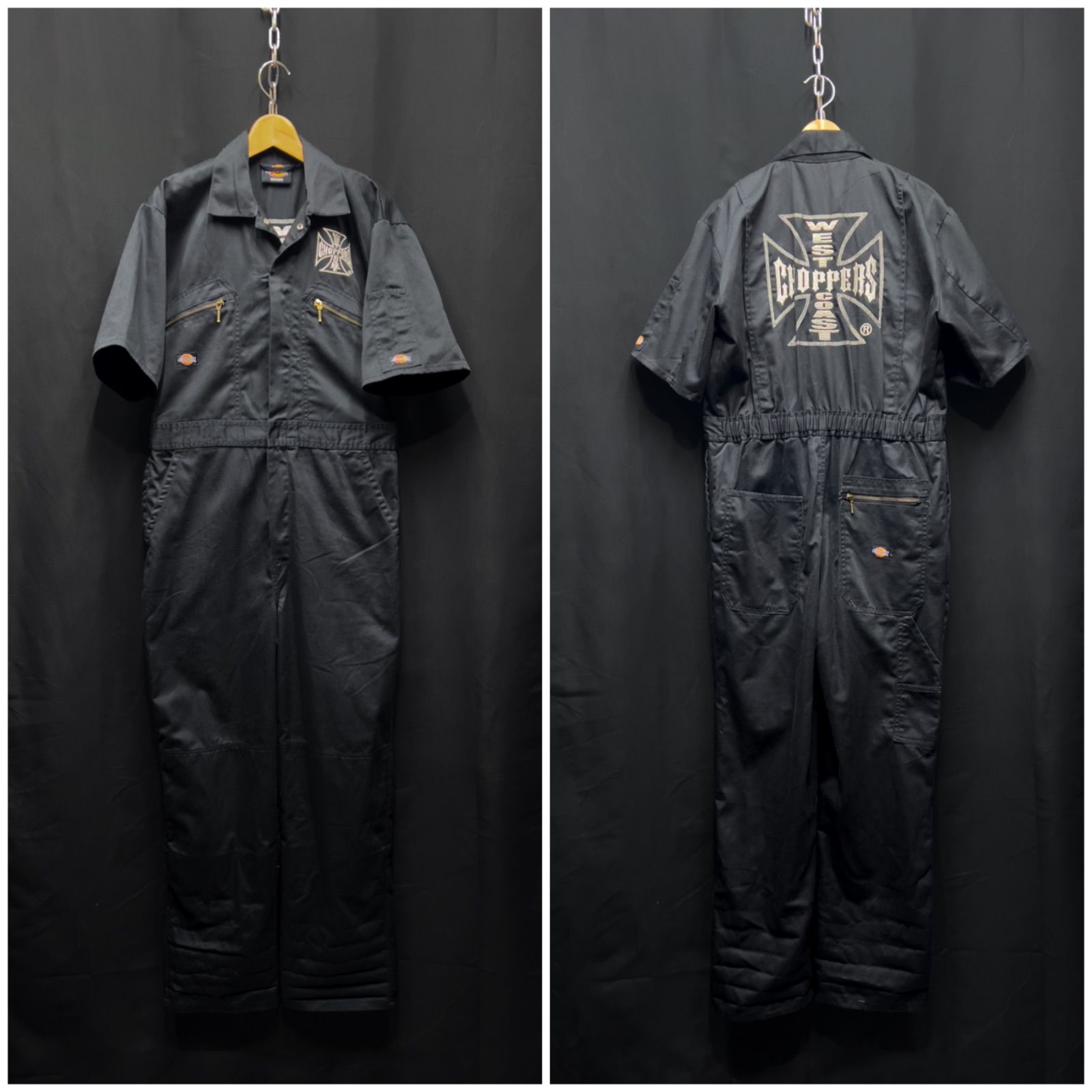 Dickies × WEST COAST CHOPPERS アイアンクロス 刺繍オールインワン