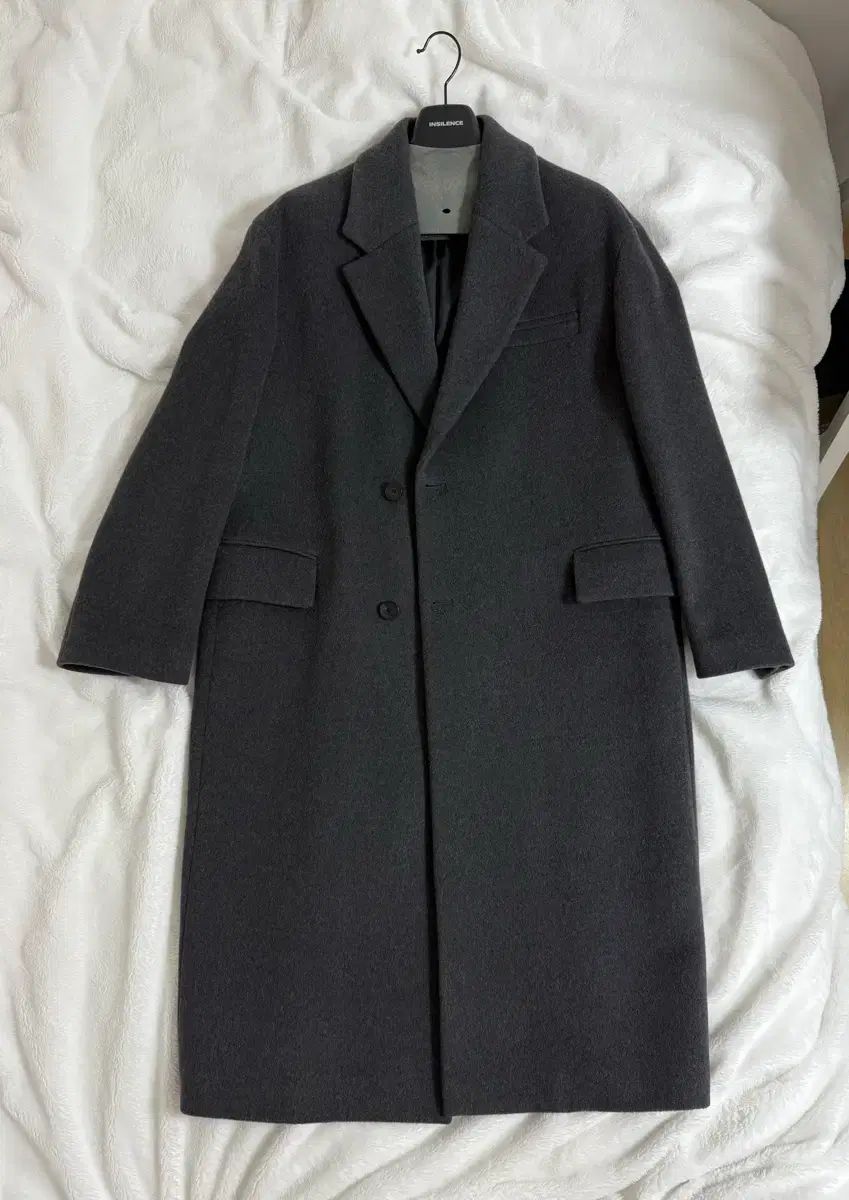 INSILENCE MTR カシミア ダブル コート MELANGE GREY (L)