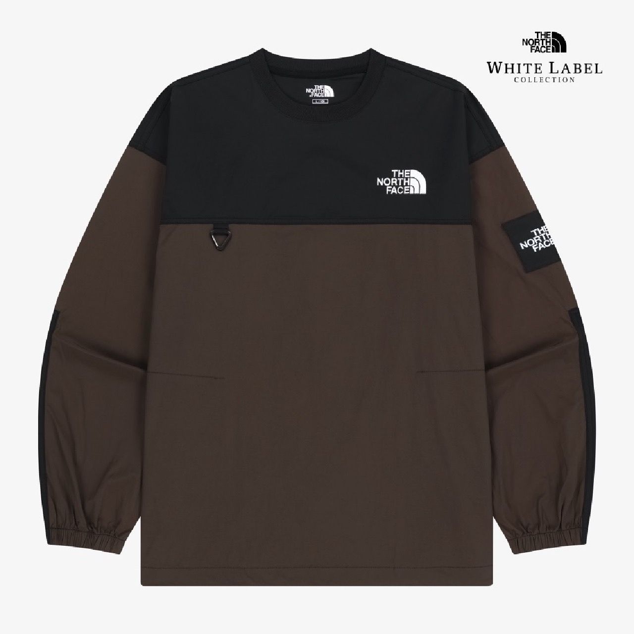 THE NORTH FACE ノースフェイス ALBANY EX クールネック ロングTシャツ メンズ レディース ダークブラウン色 海外限定