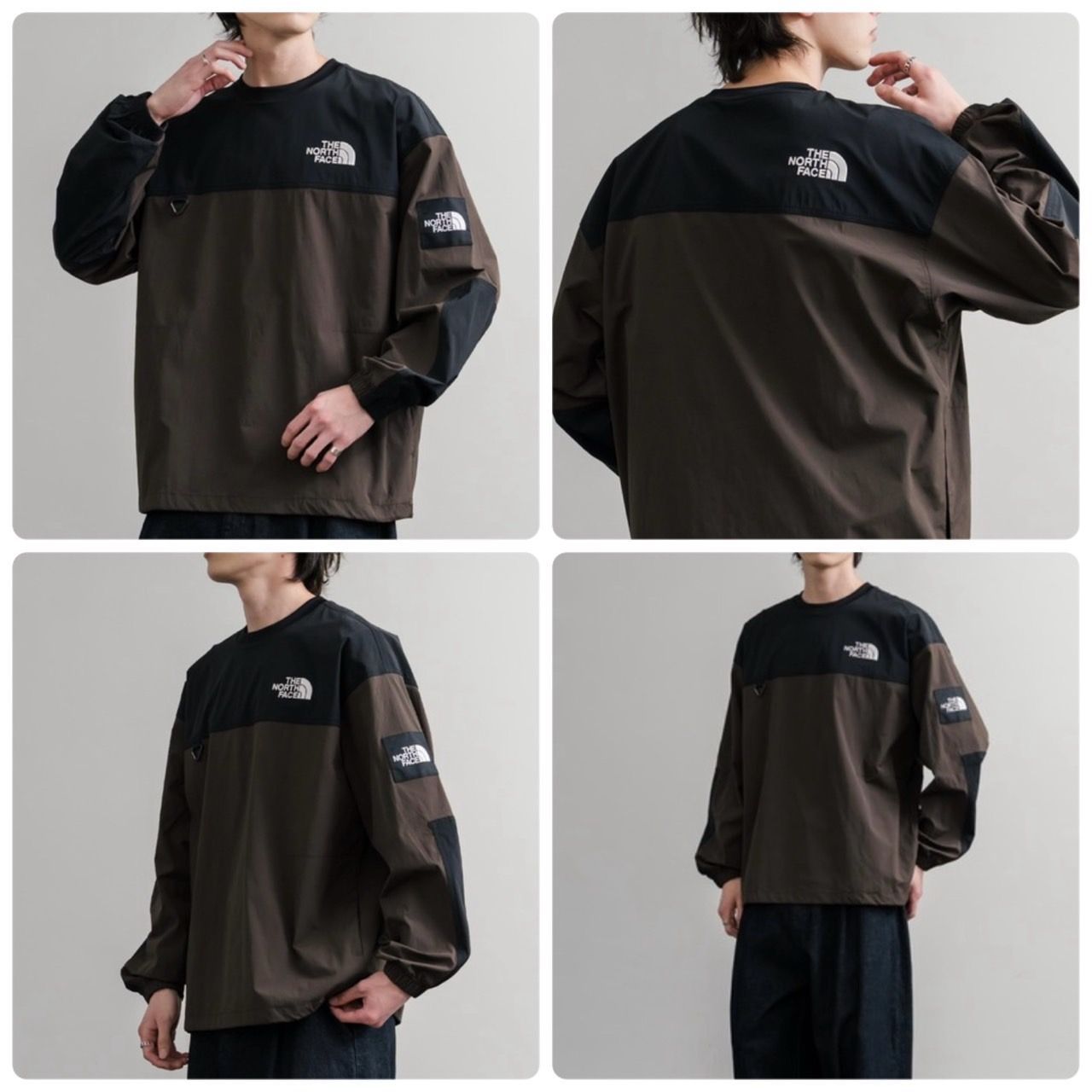 新品 ノースフェイス ALBANY EX ロングTシャツ ダークブラウン色 XL THE NORTH FACE ノースフェイス ALBANY EX クールネック ロングTシャツ