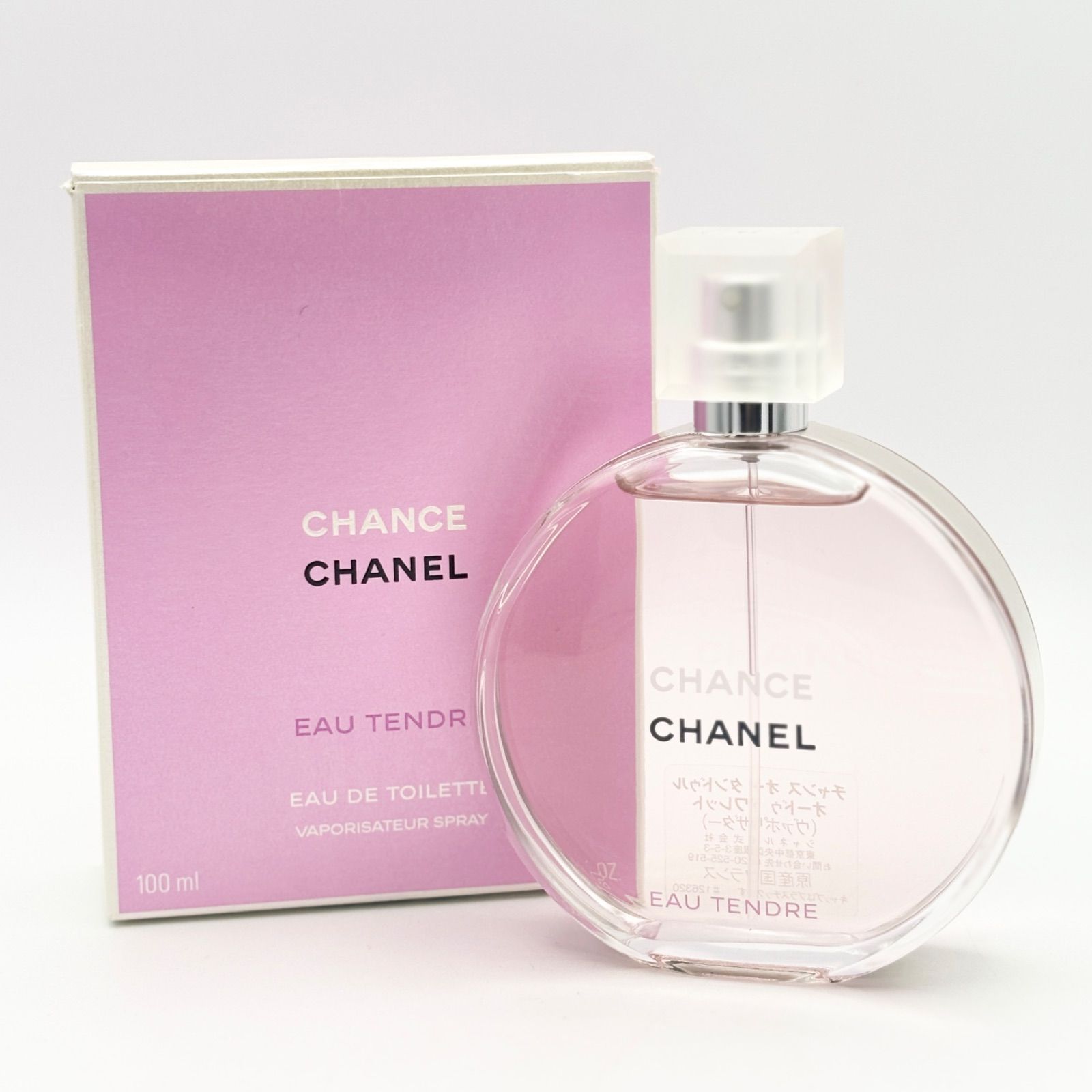 【ほぼ満量】CHANEL / CHANCE EAU TENDRE Eau de Toilette 100㎖ / Vaporisateur Spray