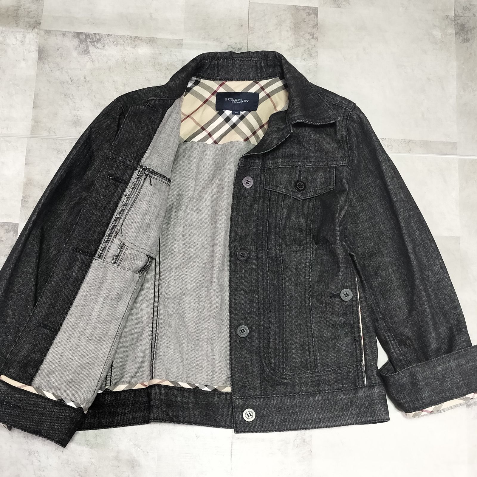 レディース 【極美品】BURBERRY LONDON デニムジャケット ノバチェック 