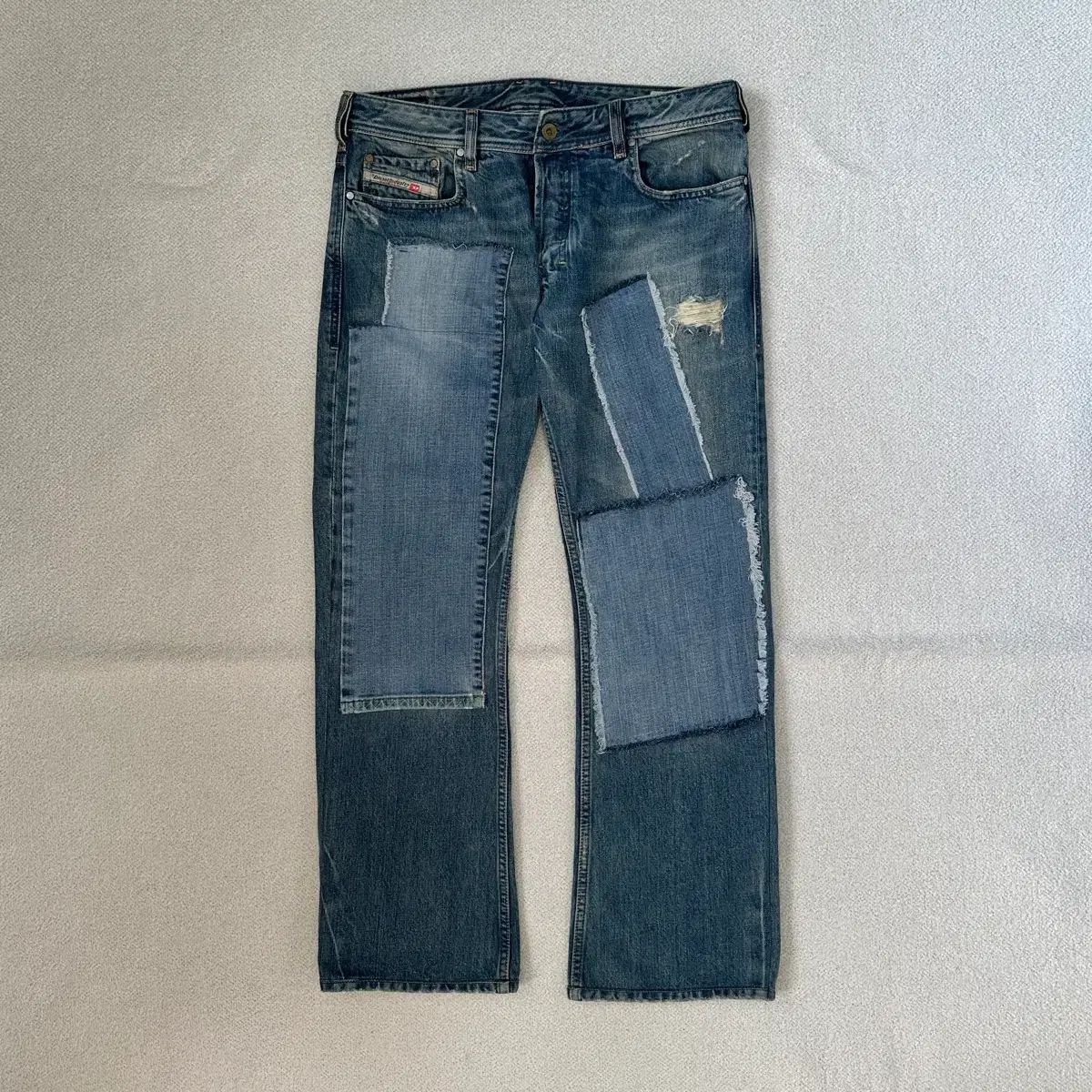 DIESEL ディーゼル ジャタン パッチワーク デニム パンツ