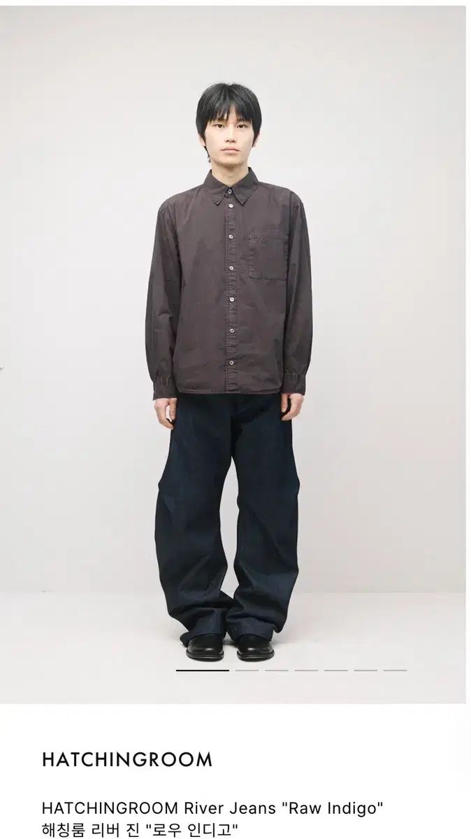出品 3size HATCHINGROOM LEE リバー ロー Indigo デニム パンツ 21,727円