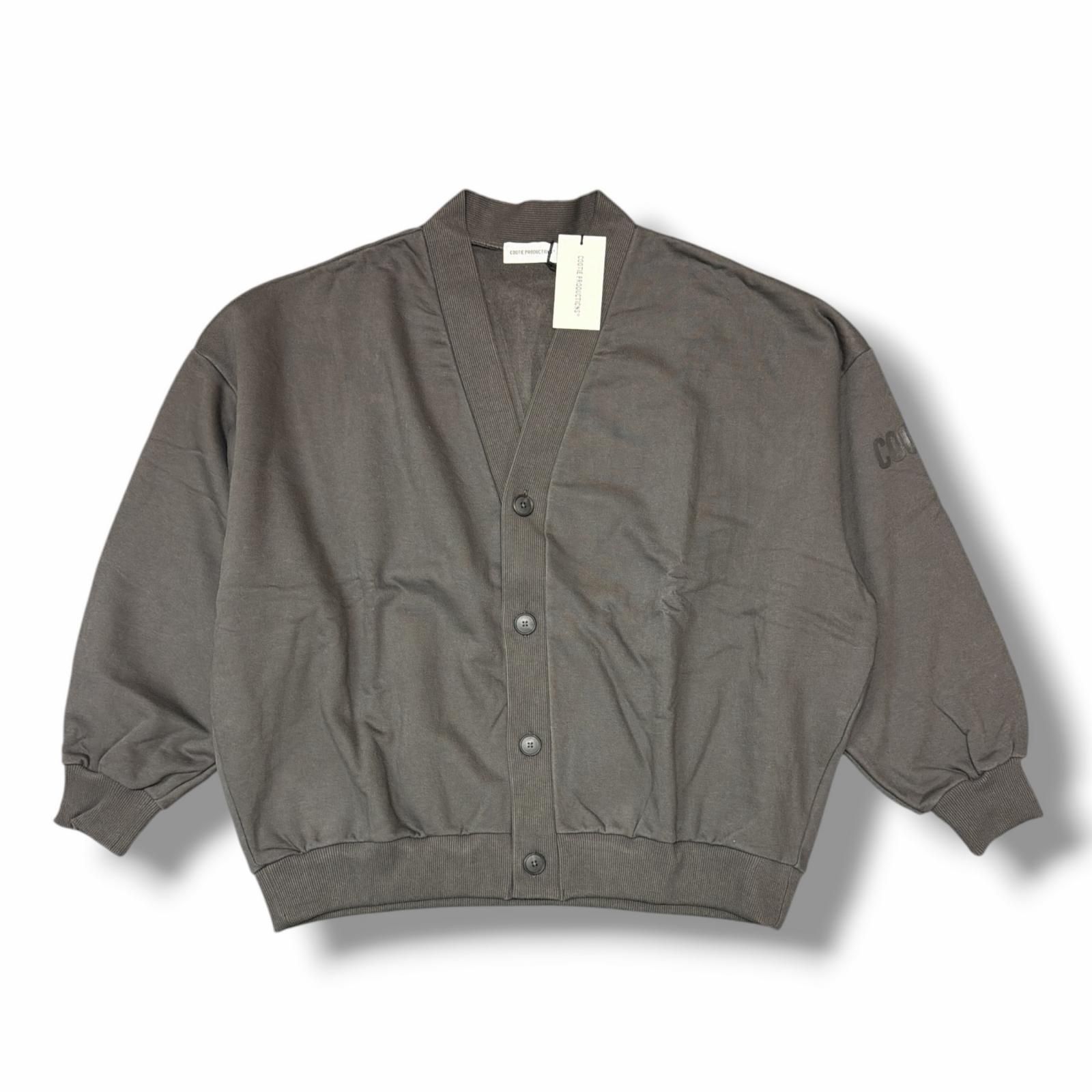 参考上代35200円 未使用 COOTIE 25AW Chubby Sweat Cardigan チャビースウェットカーディガン クーティー CTE-25A322 グレー M （15010M）