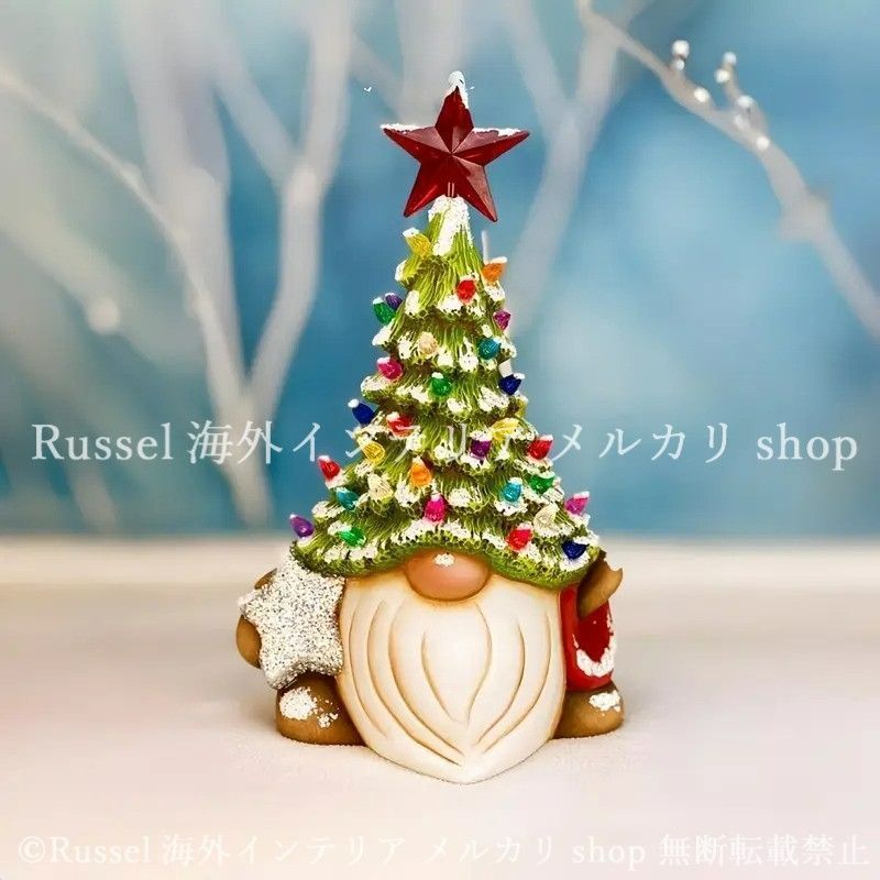 ガーデンオブジェ ノーム クリスマス 樹脂 妖精 置物 かわいい クリスマスツリー 星 スター ガーデニング 雑貨 ガーデン雑貨 ガーデンインテリア ガーデン インテリア 庭の装飾 お洒落 おしゃれ 4-7
