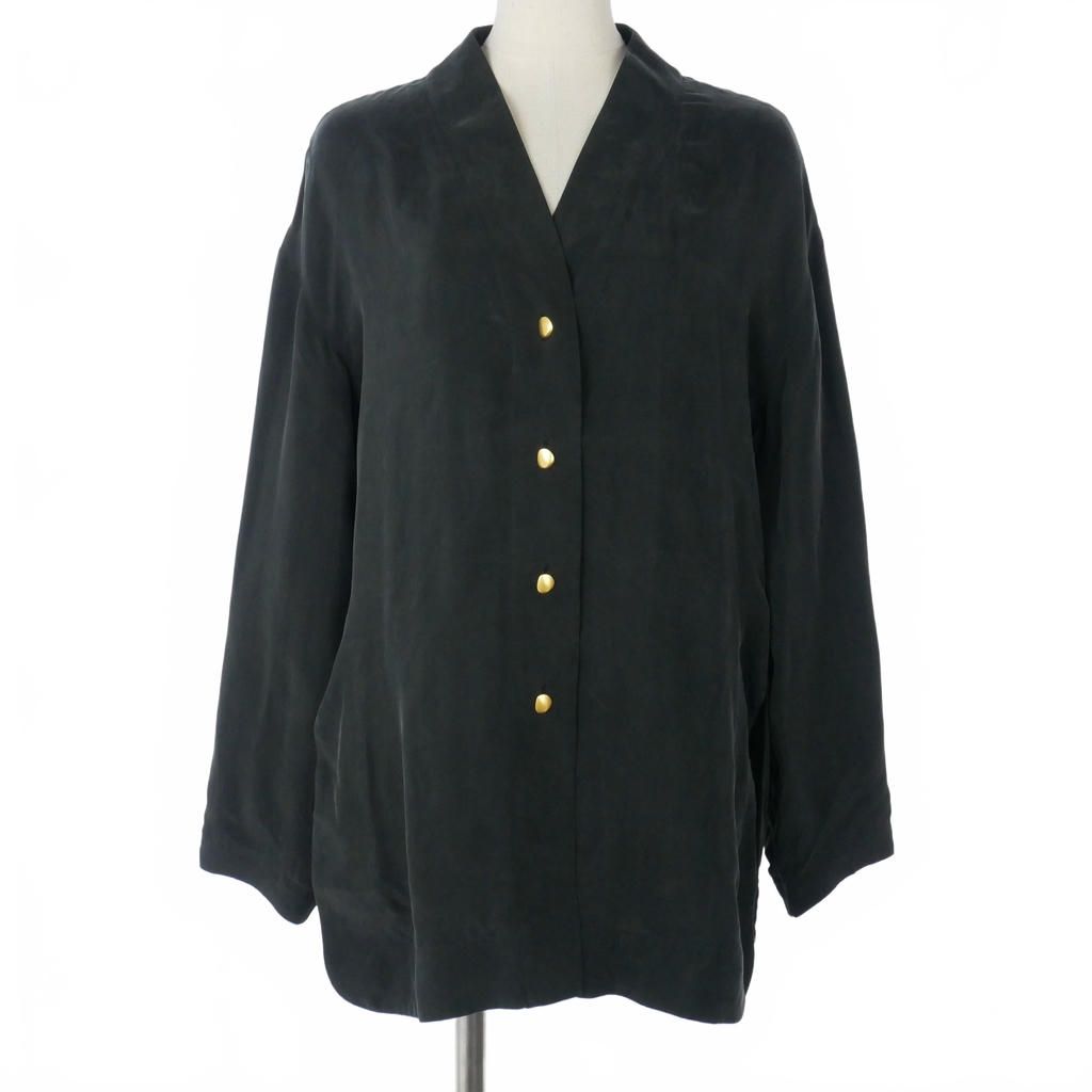 マメクロゴウチ Mame Kurogouchi 24AW Fibrillated V-Neck Shirt V 