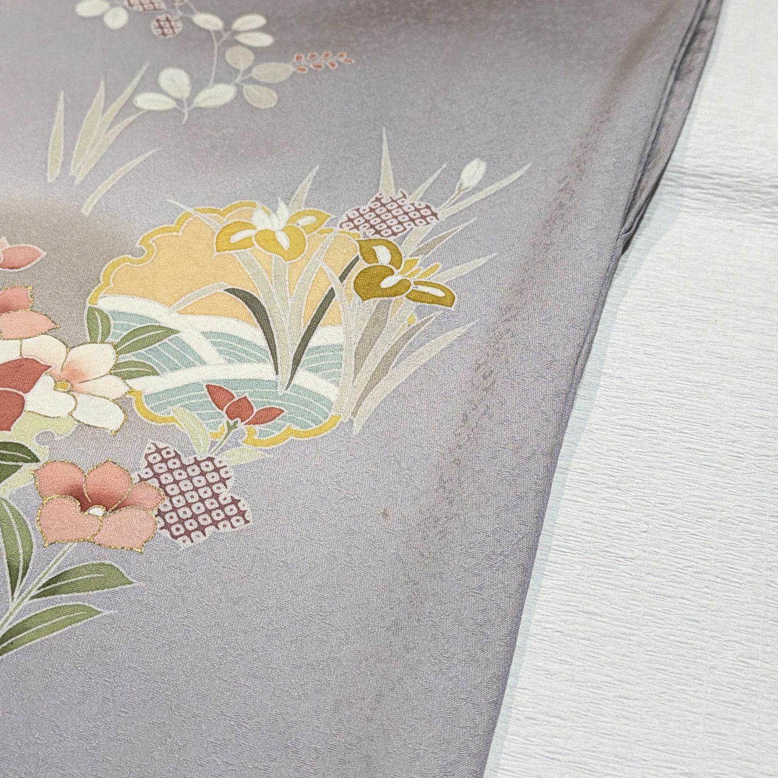 ショッピング卸値 ❰6374❱ フルセット 訪問着 金駒刺繍 袋帯 帯締め