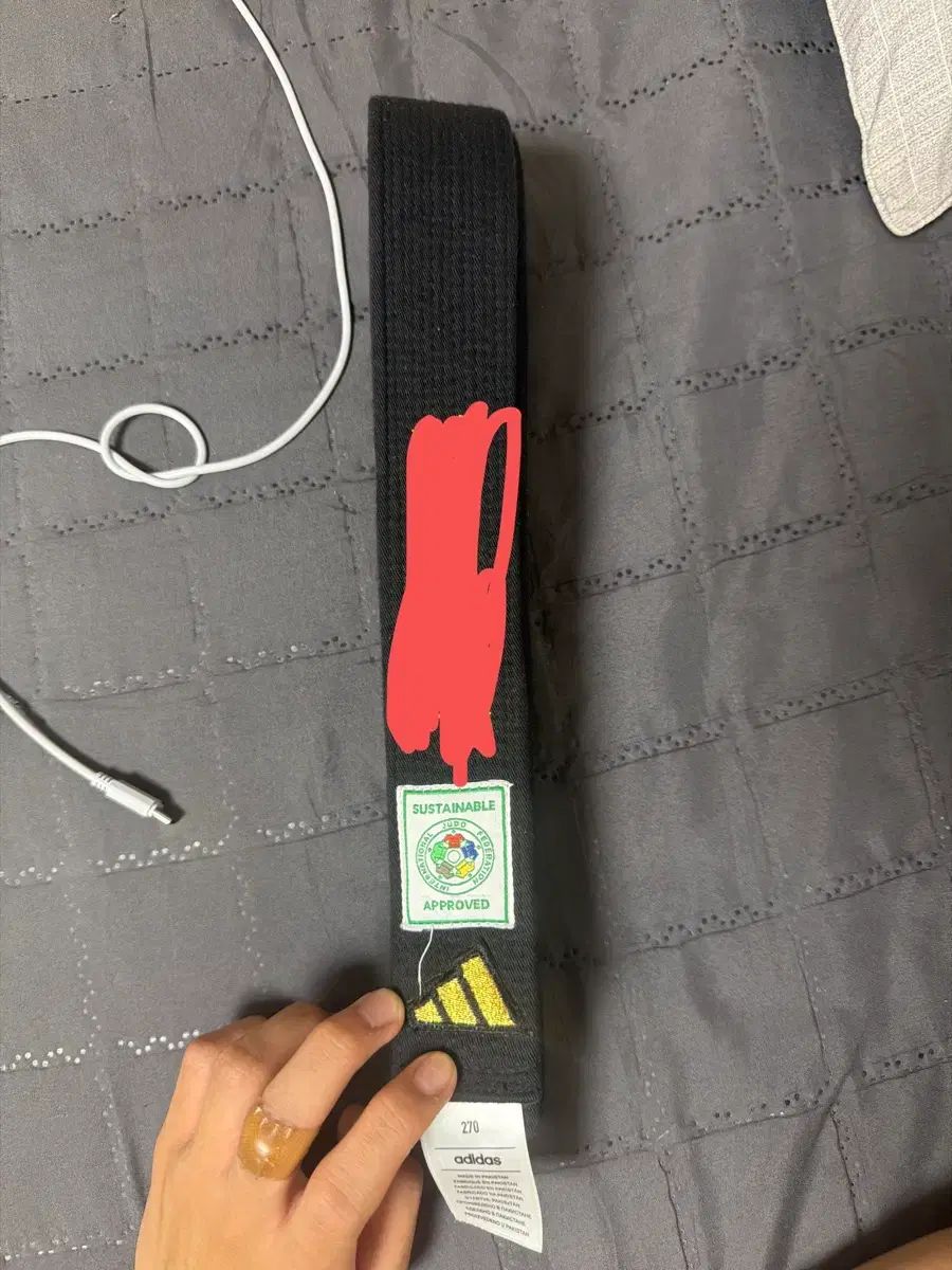 アディダス U Judo 黒帯 270 サイズ