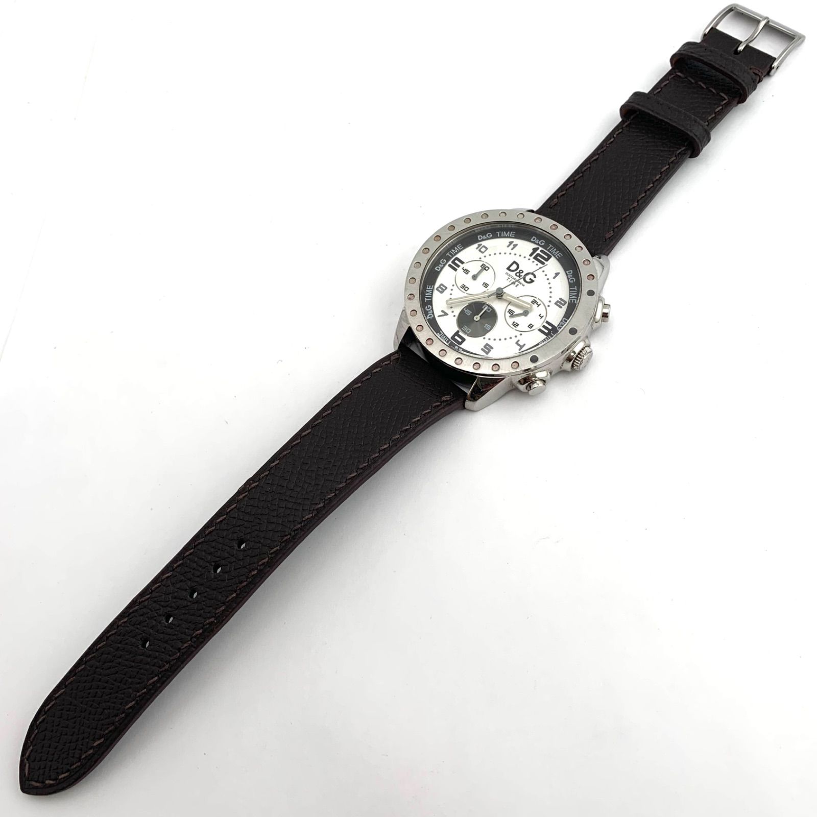 中古】D&G TIME クォーツ腕時計 シルバー/ブラウン - メルカリ