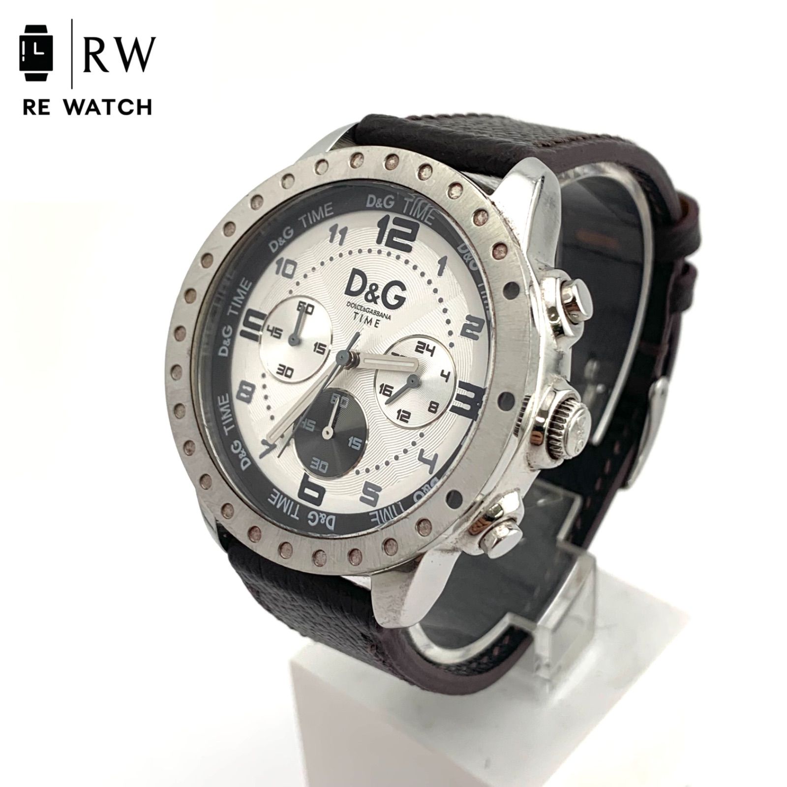 中古】D&G TIME クォーツ腕時計 シルバー/ブラウン - メルカリ