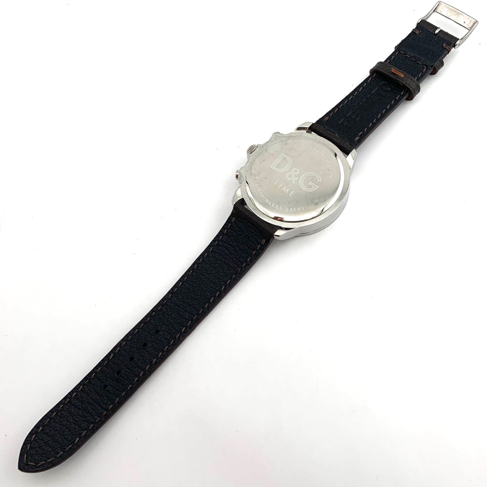 中古】D&G TIME クォーツ腕時計 シルバー/ブラウン - メルカリ