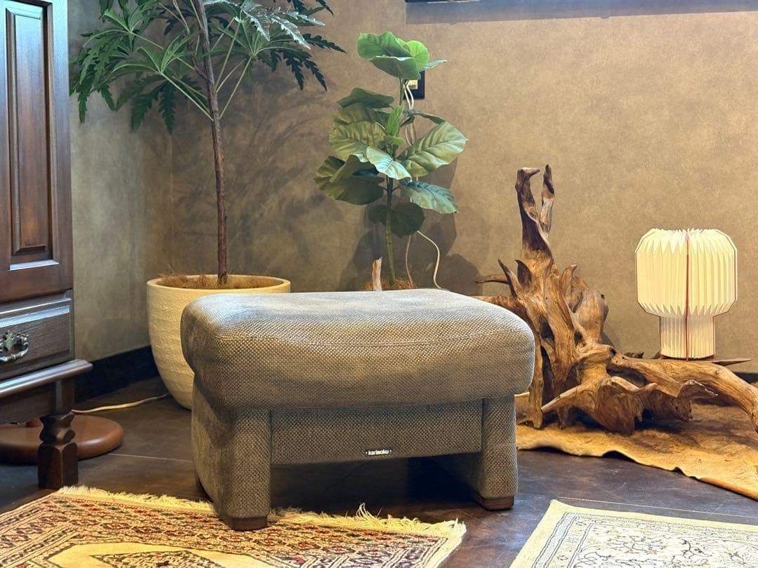 カリモク　karimoku スツール　ファブリック　オットマン　UW73 nK カリモク karimoku スツール ファブリック オットマン UW73 nK - メルカリ