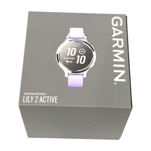 新品 未使用 ガーミン スマートウォッチ ウェアラブル 時計 GARMIN Lily 2 Active Silver/Jasmine Purple GPSウォッチ リファレンス 010-02891-41 6415083