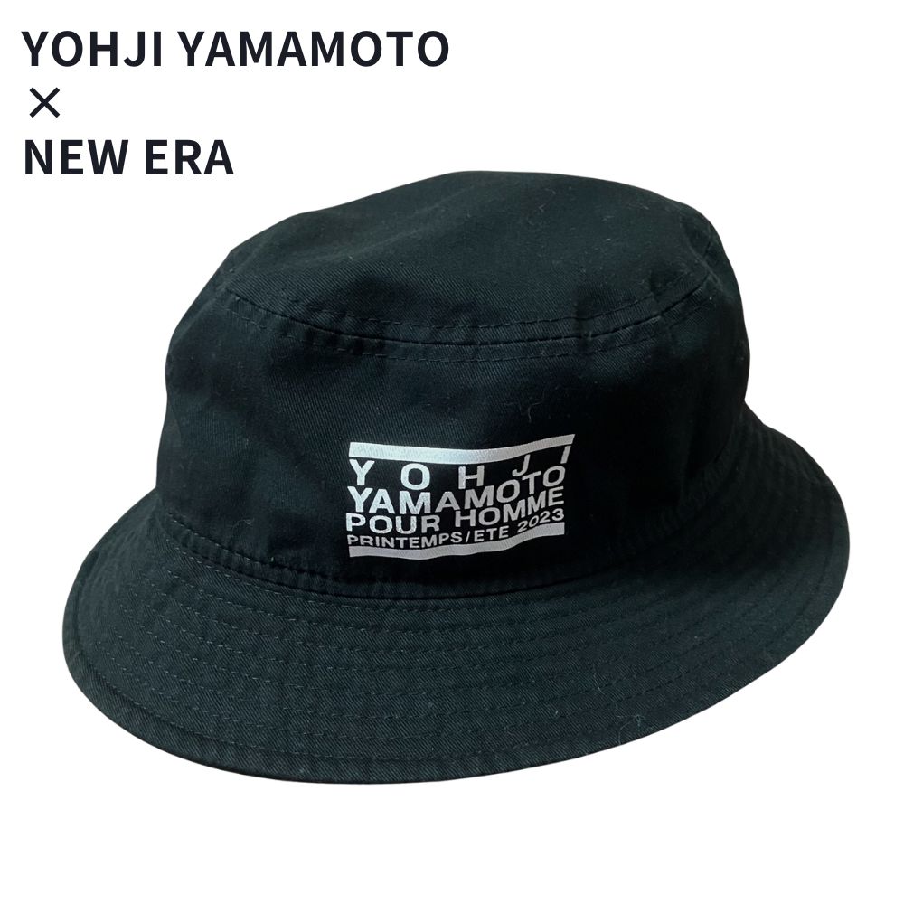 23SS名作】ヨウジヤマモト × ニューエラ バケットハット 黒 S/M - メルカリ
