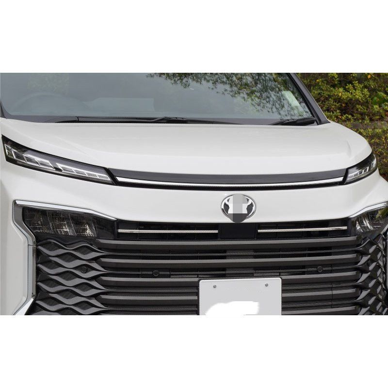 送料無料 トヨタ ヴォクシー / ノア Toyota Voxy / Noah 90系 2022-2026 年式 専用 フロントグリル ガーニッシュ モール ステンレス製 両面テープ付き ドレスアップ カスタムパーツ 2点セット かっこいい