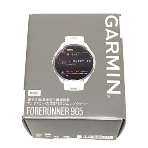 新品 未使用 ガーミン スマートウォッチ ウェアラブル 時計 GARMIN Forerunner 965 White リファレンス 010-02809-61 ランニングウォッチ フラッグシップランニングウォッチ 6415092