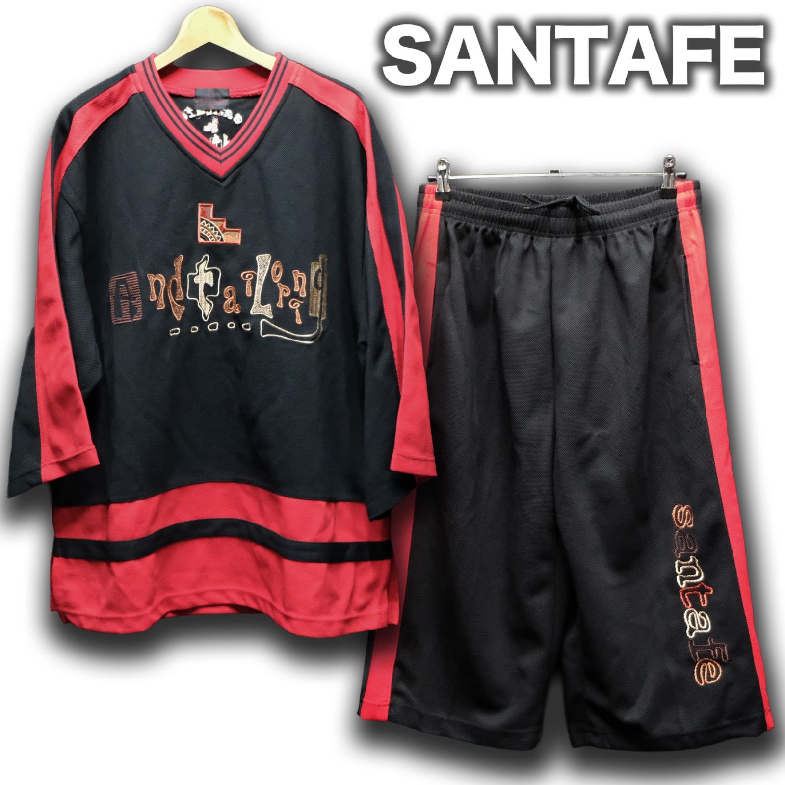 santafe ジャージセットアップ 7分丈 刺繍入り サンタフェ ゲーム