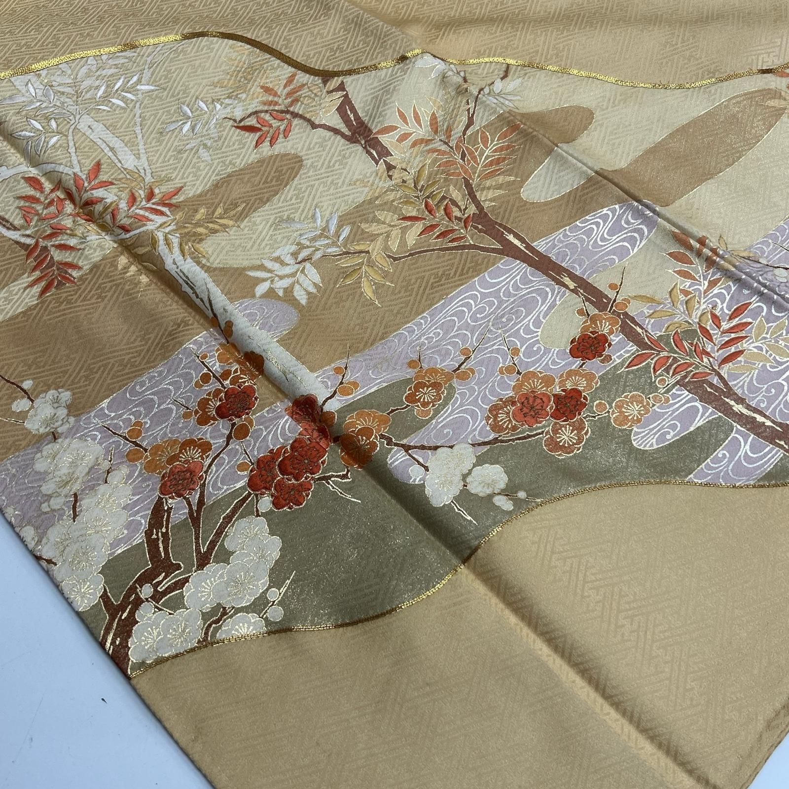 ［7478］色留袖 未使用 駒刺繍 金彩 比翼付 五つ紋 九曜 正絹 着物 袷 SOUBIEN（創美苑） 色留袖 レンタル フルセット 結婚式 着物 白