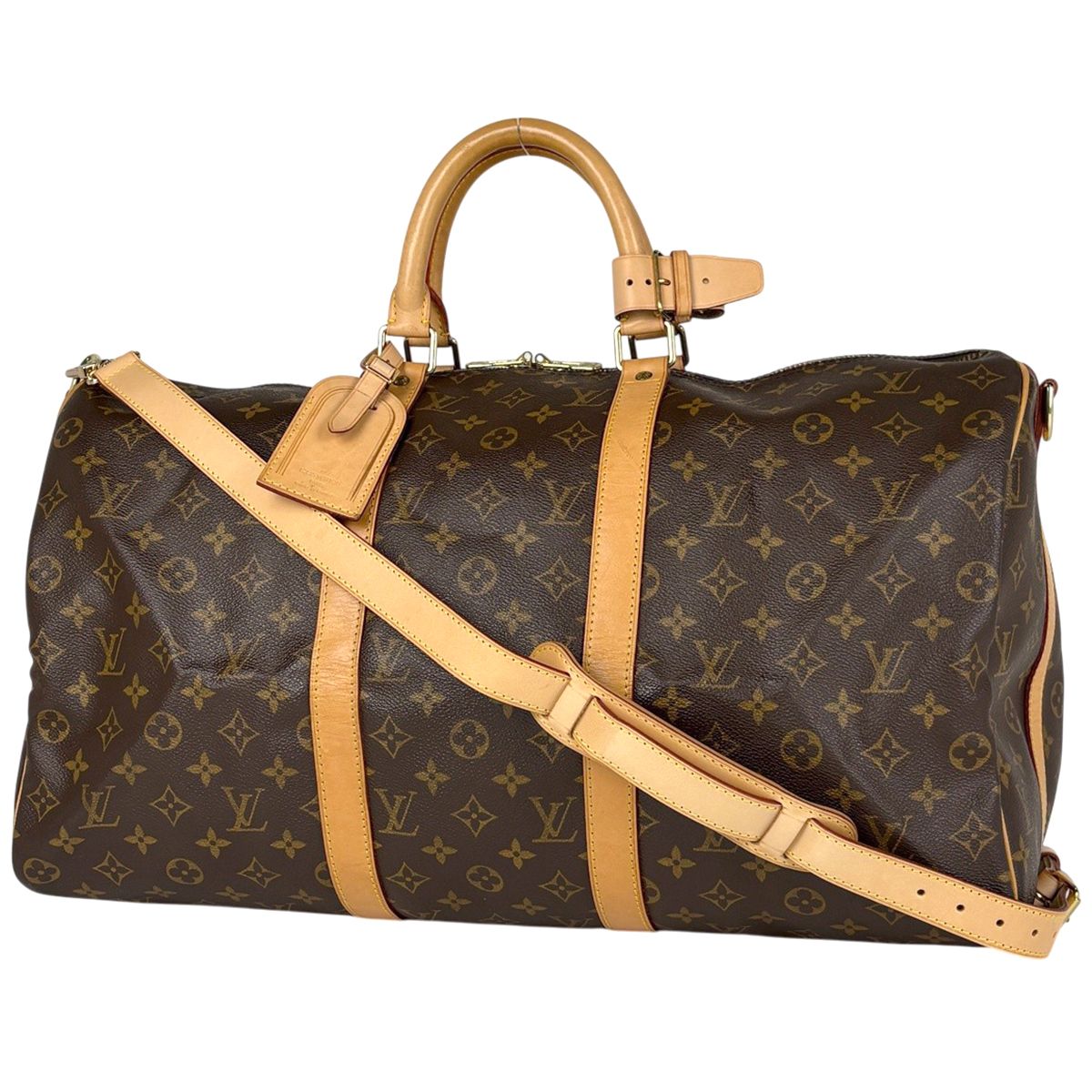 ルイ・ヴィトン Louis Vuitton キーポル バンドリエール50 2WAY ボストンバッグ モノグラム ブラウン M41416 レディース 【中古】
