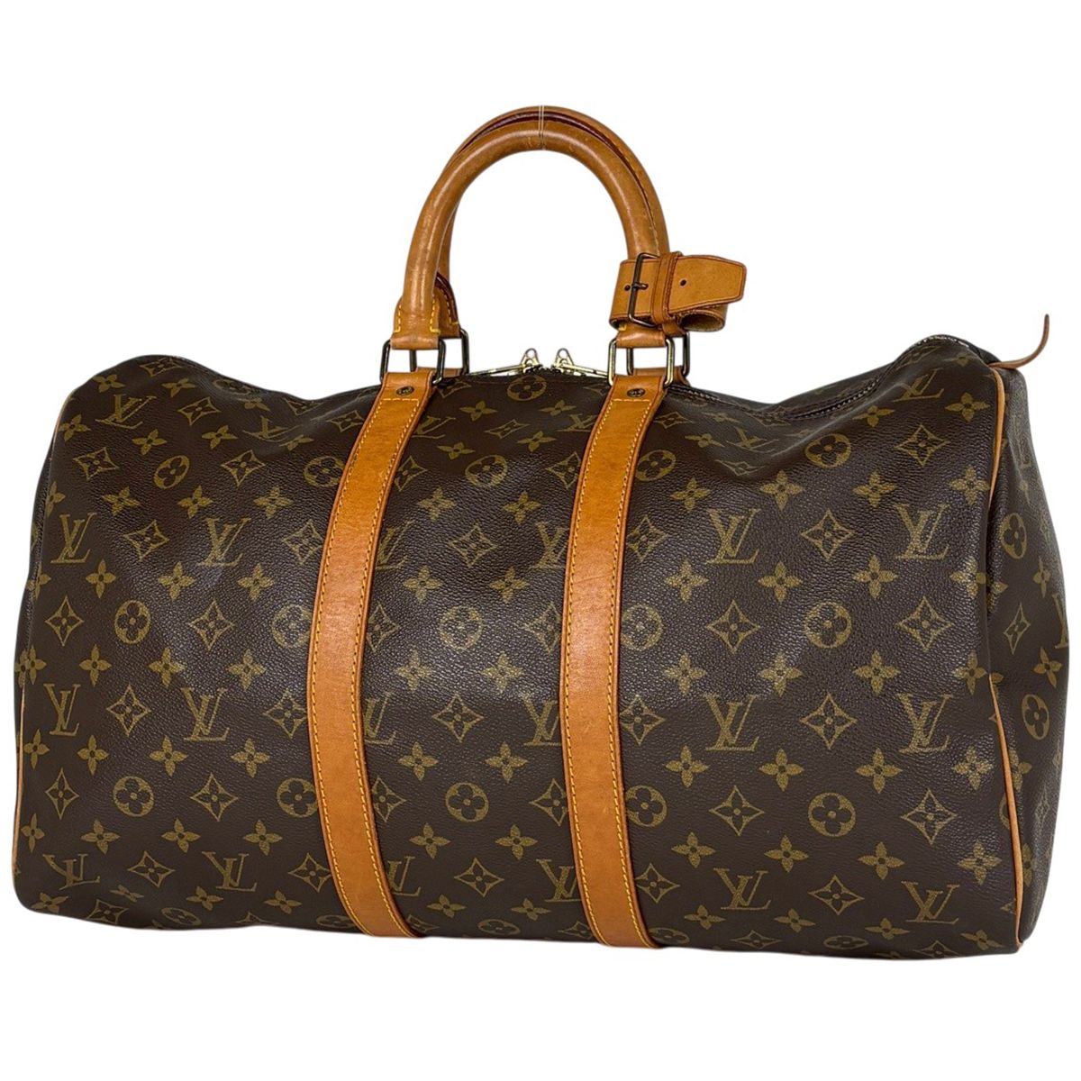 ルイ・ヴィトン Louis Vuitton キーポル45 ハンドバッグ ボストンバッグ モノグラム ブラウン M41428 レディース 【中古】