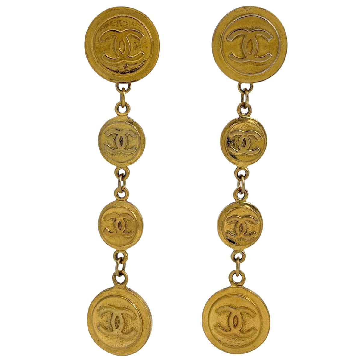 シャネル CHANEL ココマーク イヤリング スイング イヤリング GP ゴールド レディース 【中古】
