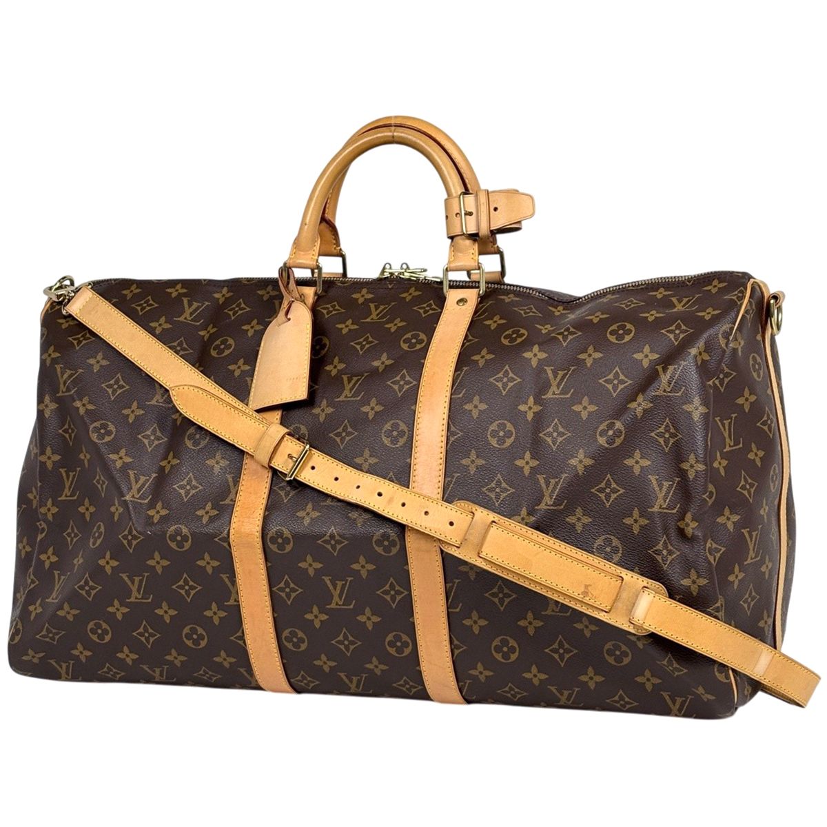 ルイ・ヴィトン Louis Vuitton キーポル バンドリエール55 ボストンバッグ モノグラム ブラウン M41414 レディース 【中古】
