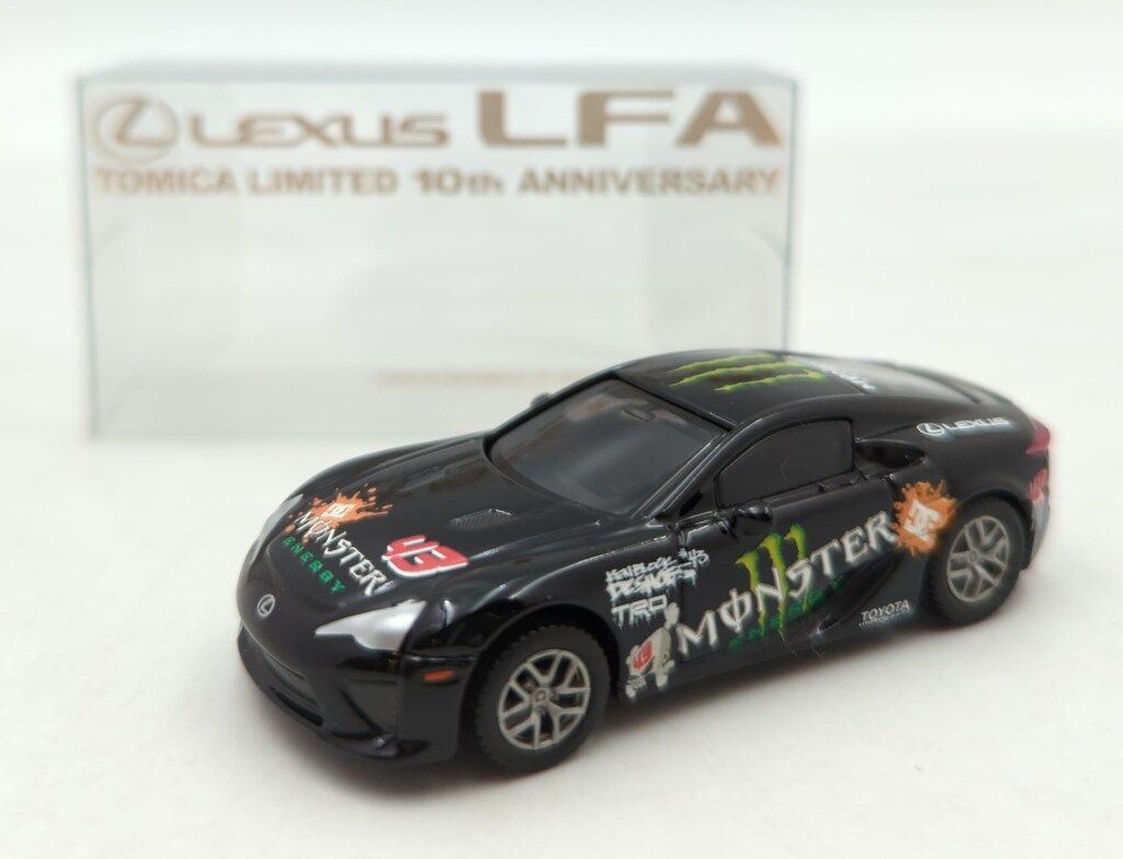 トミー トミカリミテッド10周年 LEXUS LFA ブラック MONSTER ENERGY