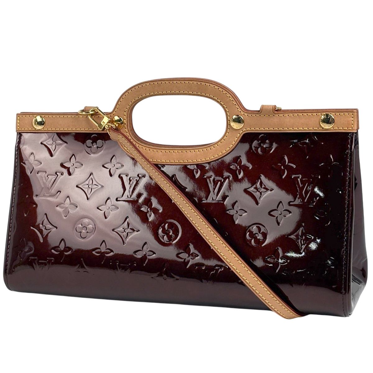 ルイ・ヴィトン Louis Vuitton ロクスバリー ドライブ 2WAY ショルダーバッグ ハンドバッグ モノグラムヴェルニ アマラント M91995 レディース 【中古】