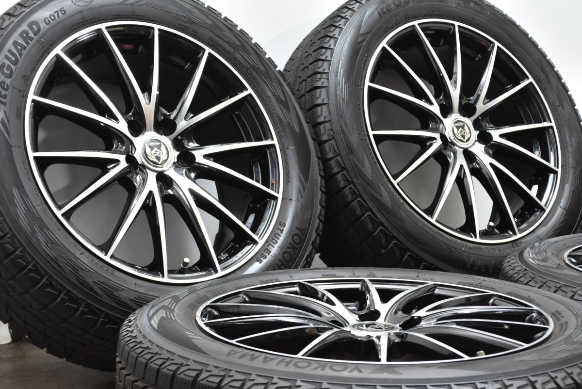 美品 バリ溝】RIZLEY VS 18in 7.5J +38 PCD114.3 ヨコハマ アイス