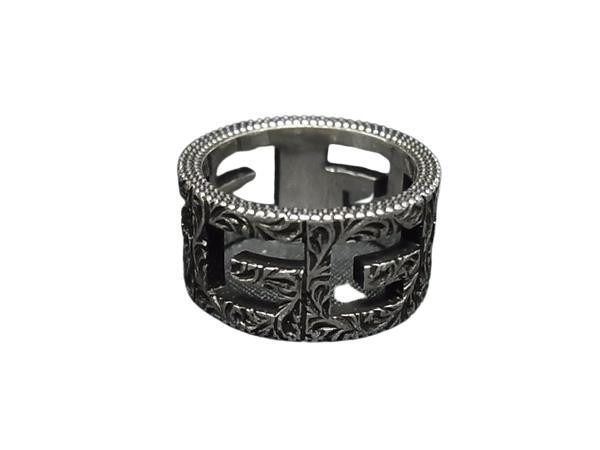 GUCCI グッチ リング 指輪 スクエアG アラベスク シルバー系 SV925 レディース 美品