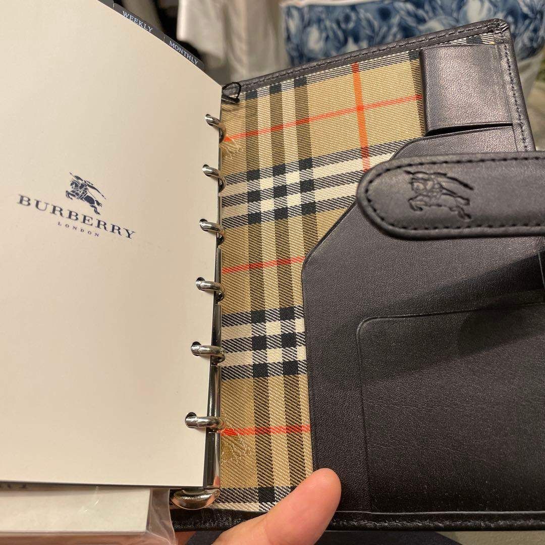 BURBERRY LONDON バーバリー ロンドン システム手帳 レザー ノバ 