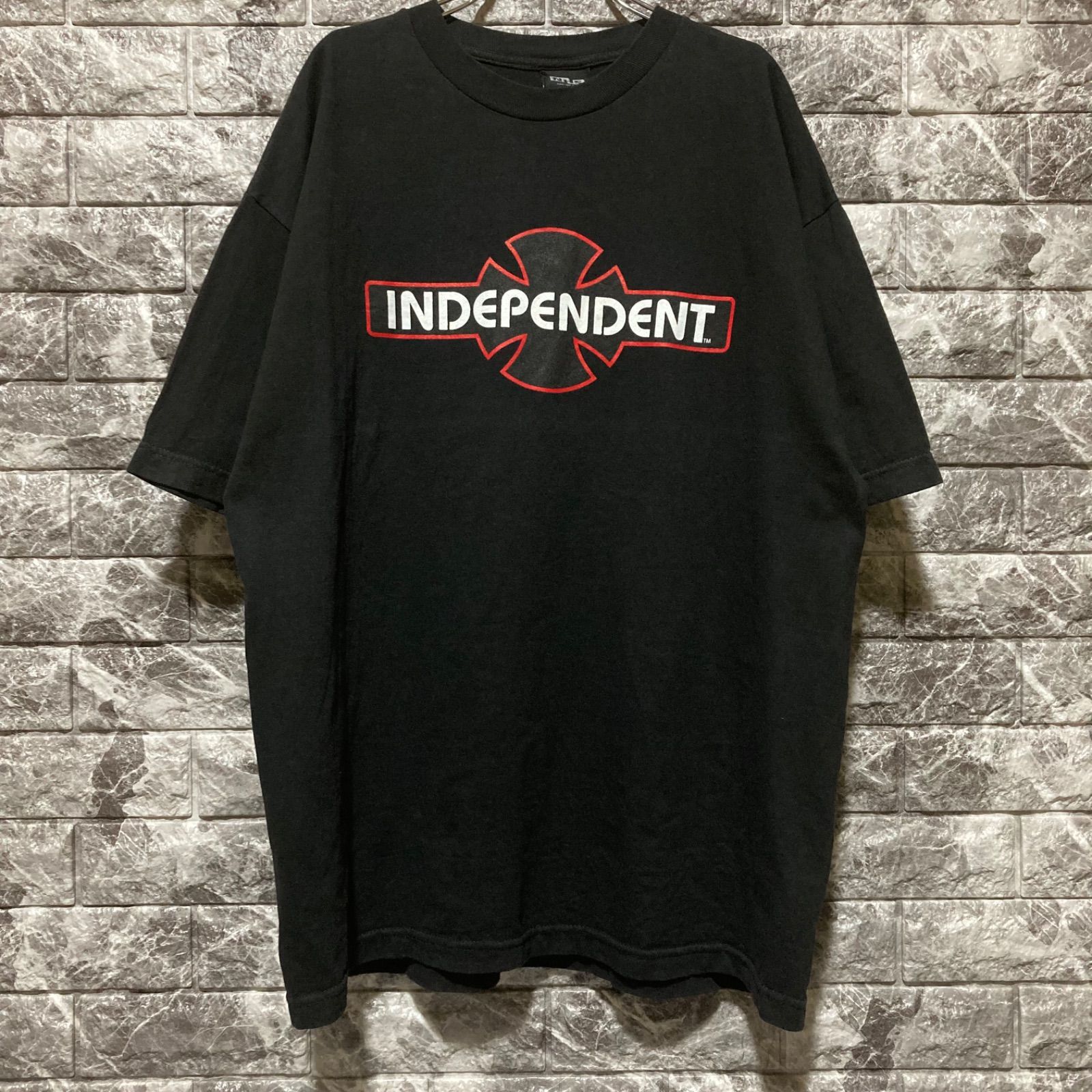 INDEPENDENT インディペンデント アイアンクロス Tシャツ ブラック XL