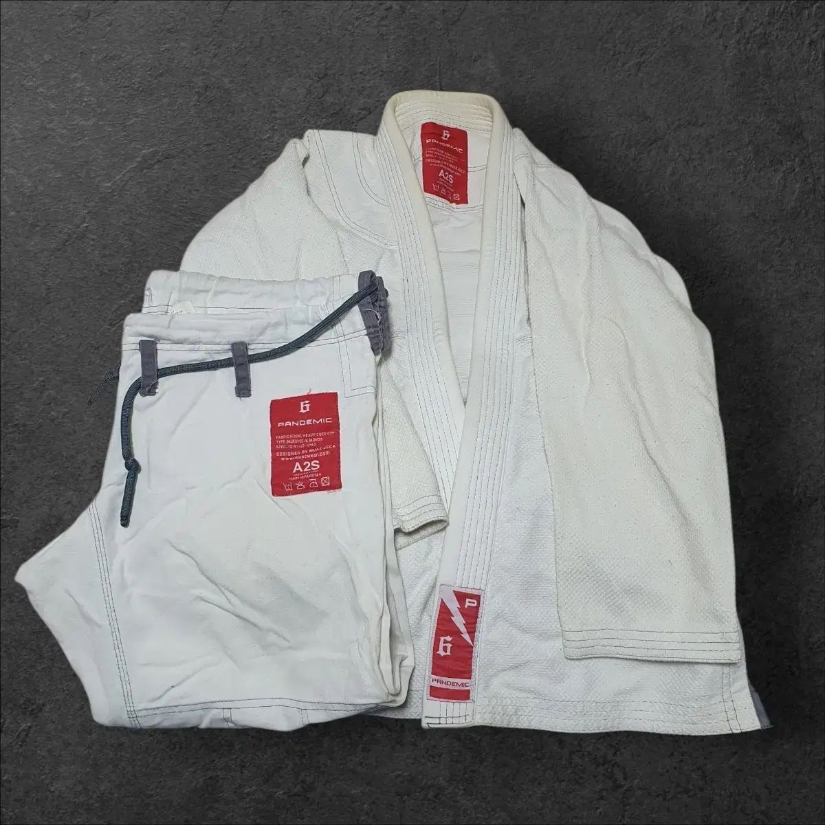 パンデミック 柔術 Jiu-Jitsu 柔道着 A2 白
