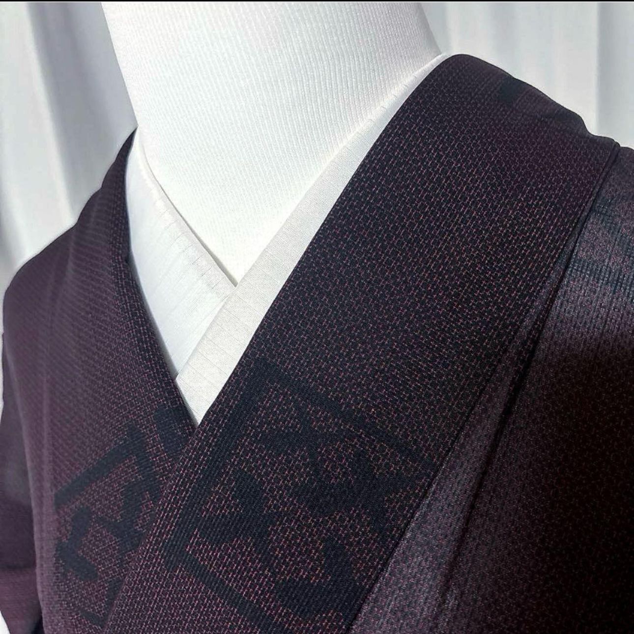 参考上代15万】美品 さんび 東レシルック 夏大島風 小紋 フルセット 紗 