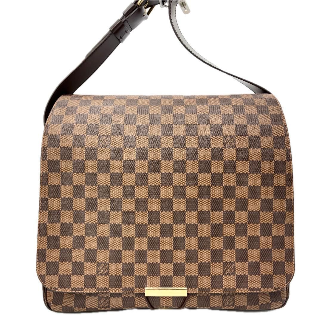 ルイヴィトン LOUIS VUITTON バスティーユ N45258 ダミエ 斜め掛け カバン フラップ ショルダーバッグ ダミエキャンバス エベヌ ブラウン 151139-23682-22-2.jpg