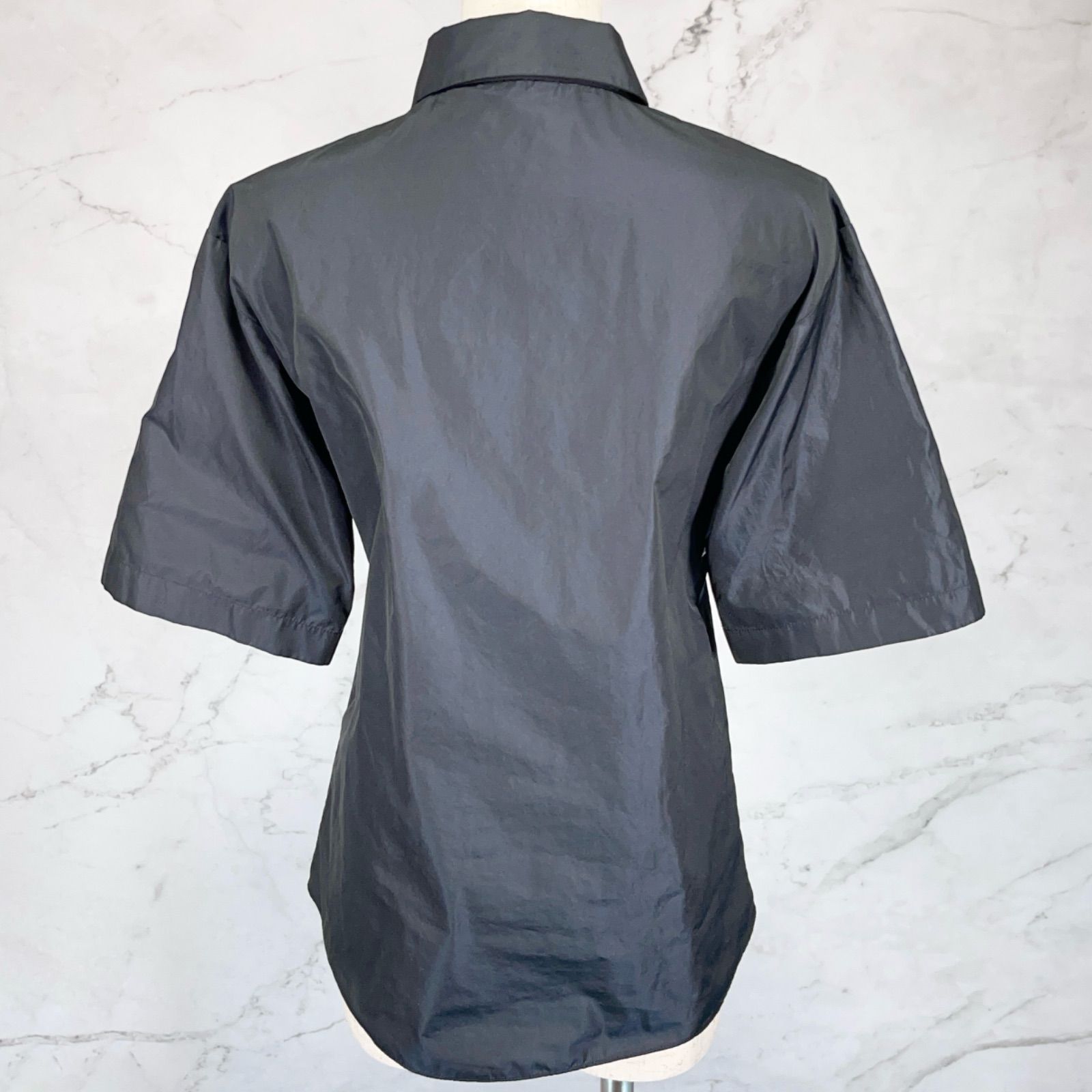 JIL SANDER NAVY ジルサンダー ネイビー 半袖シャツ ポリエステル