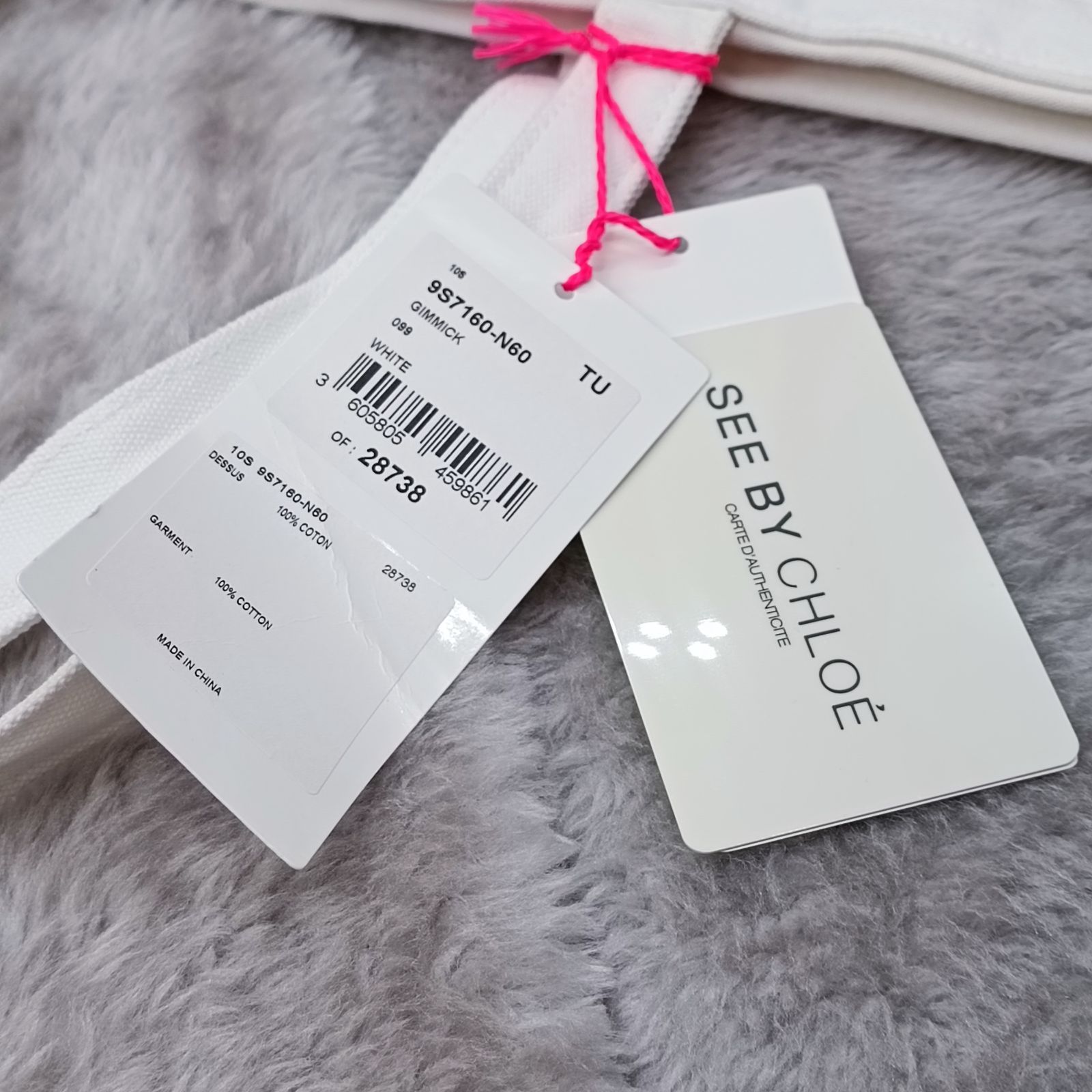 SEE BY CHLOE 》 ☆未使用☆ シーバイクロエ トートバッグ ホワイト 