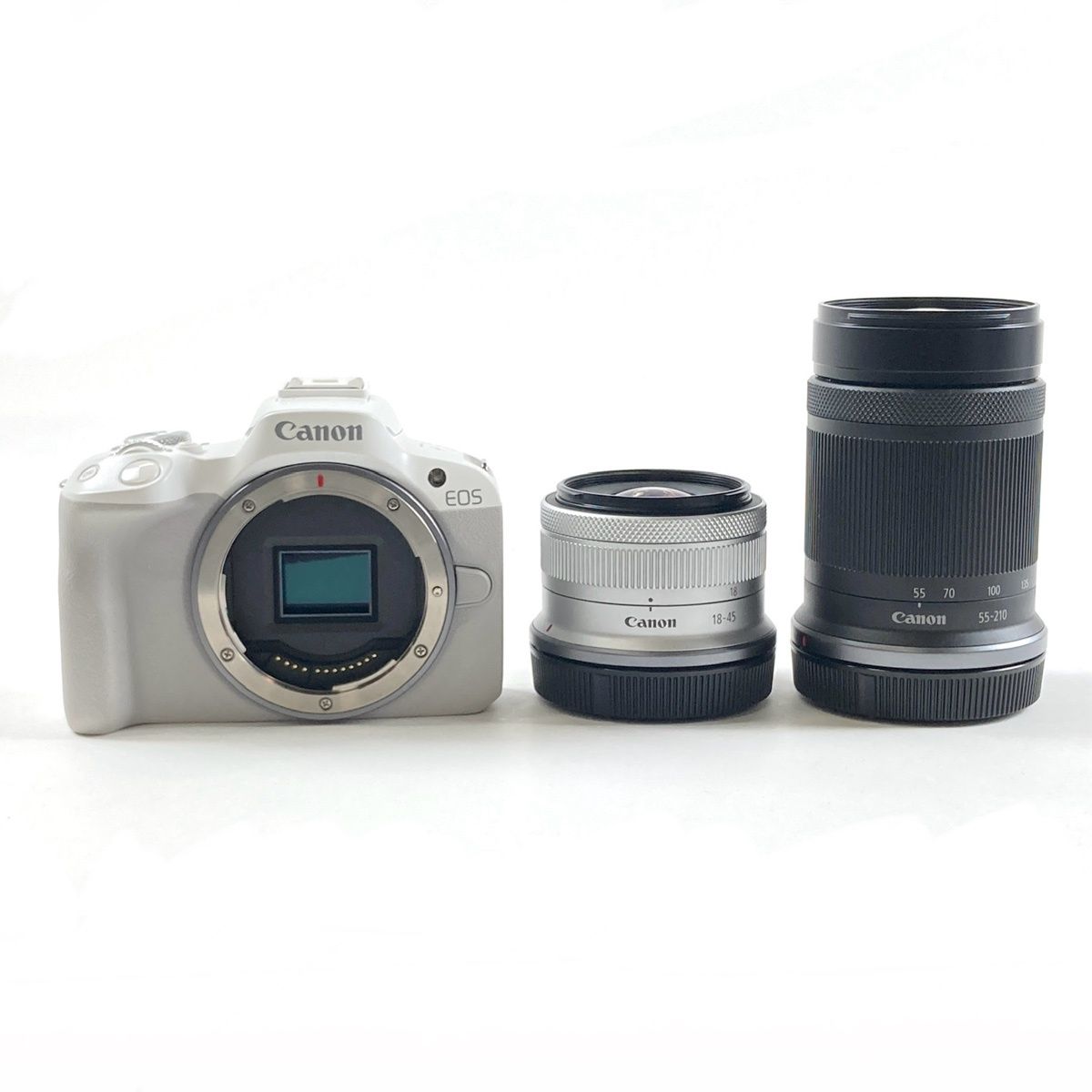 キヤノン Canon EOS R50 ダブルズームキット ホワイト デジタル ミラー 
