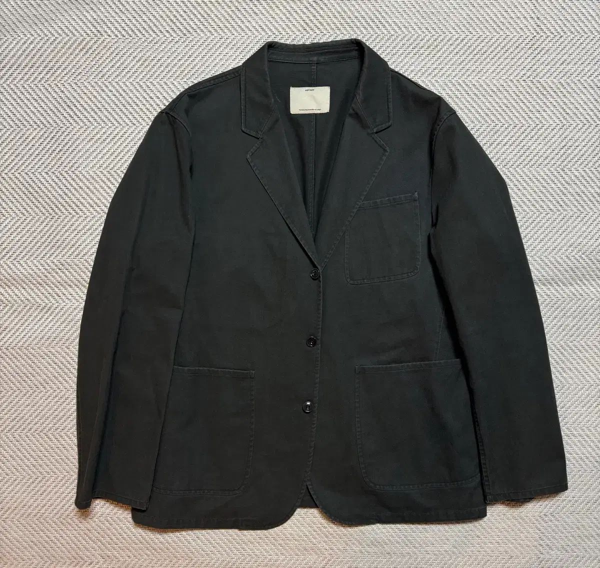 ポッタリー チャコール グレー コットンセットアップ 5 一貫出品