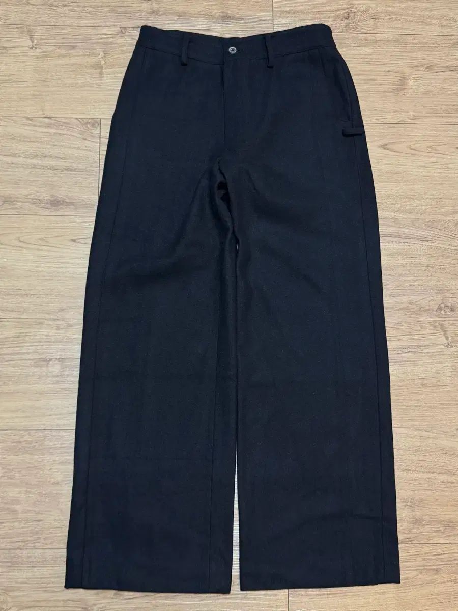 (新品) ADER ERROR アーダーエラー 18FW ウール パネル スラックス A2 ブラック